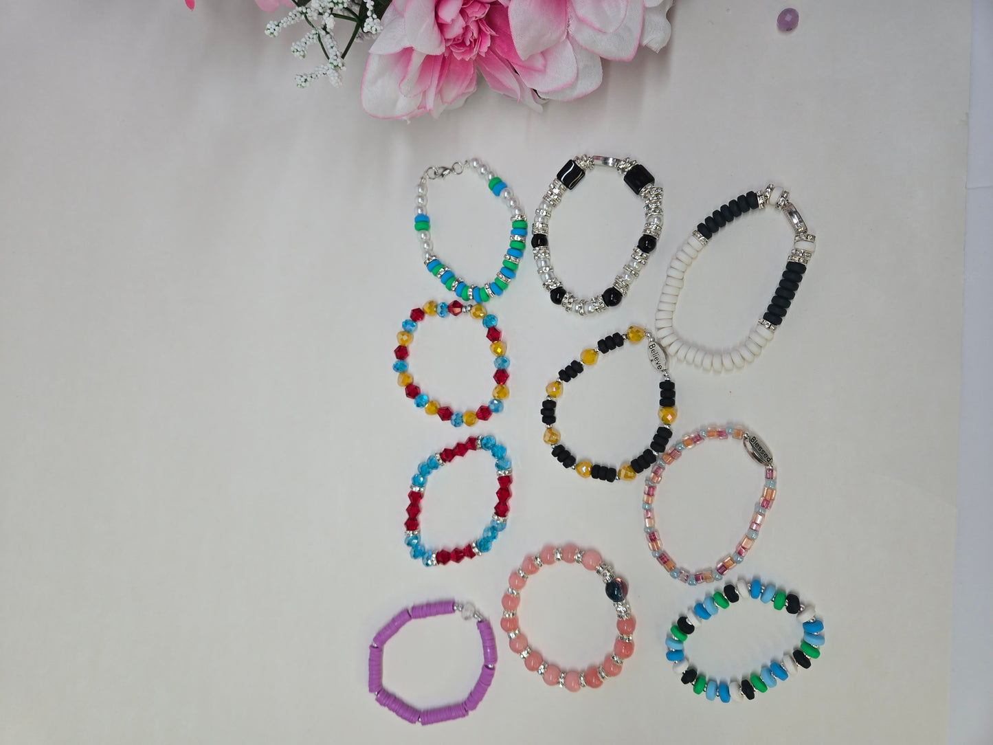 Handmade Beaded Bracelet Set – Vibrant Colors That Shine