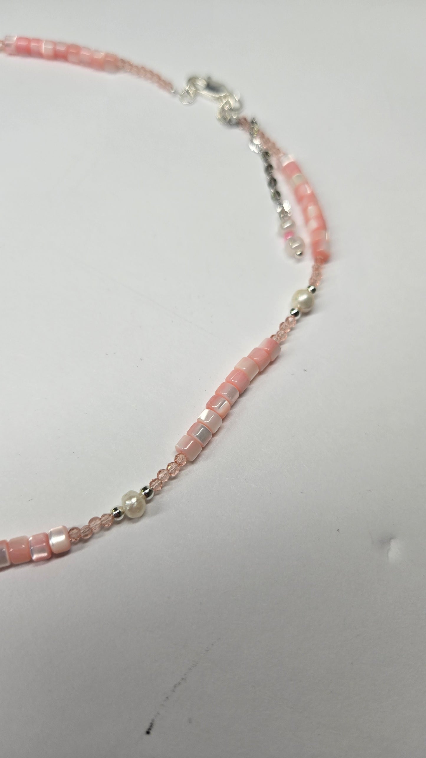 Blush Shell Pearl Necklace