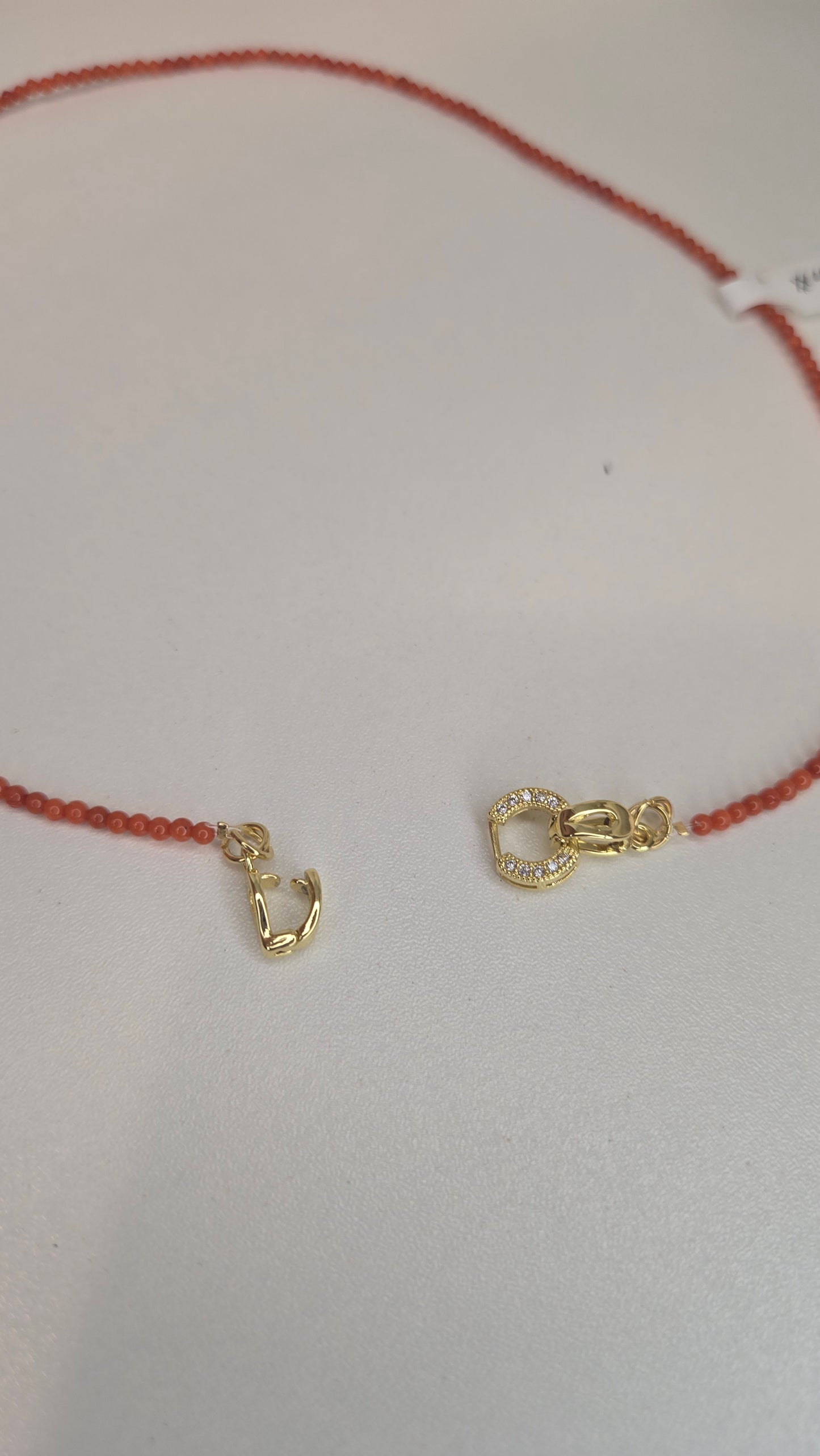 Coral Whisper Necklace draped gracefully, ready for everyday elegance or a unique gift for women