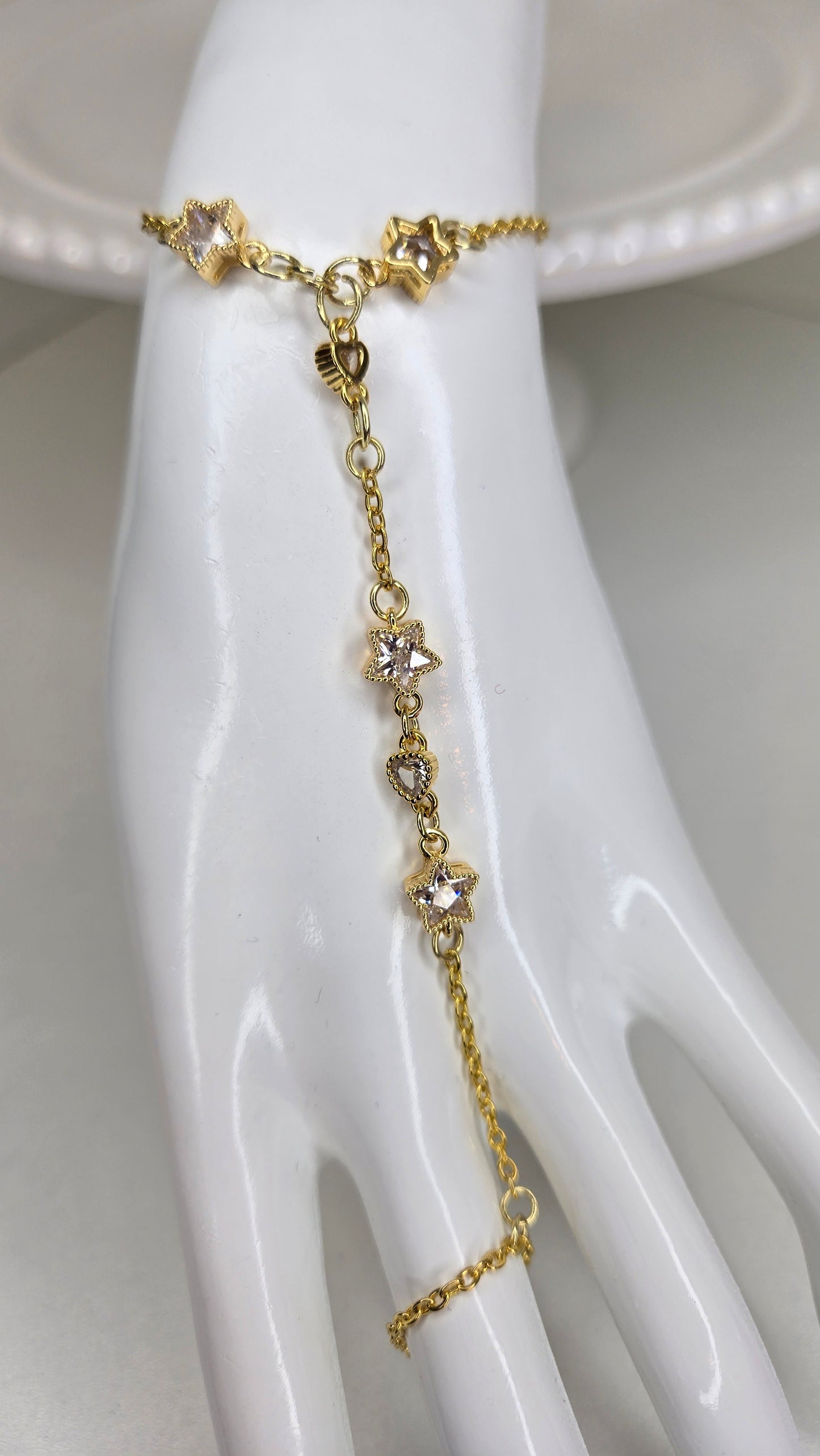 Celestial Heart Hand Chain