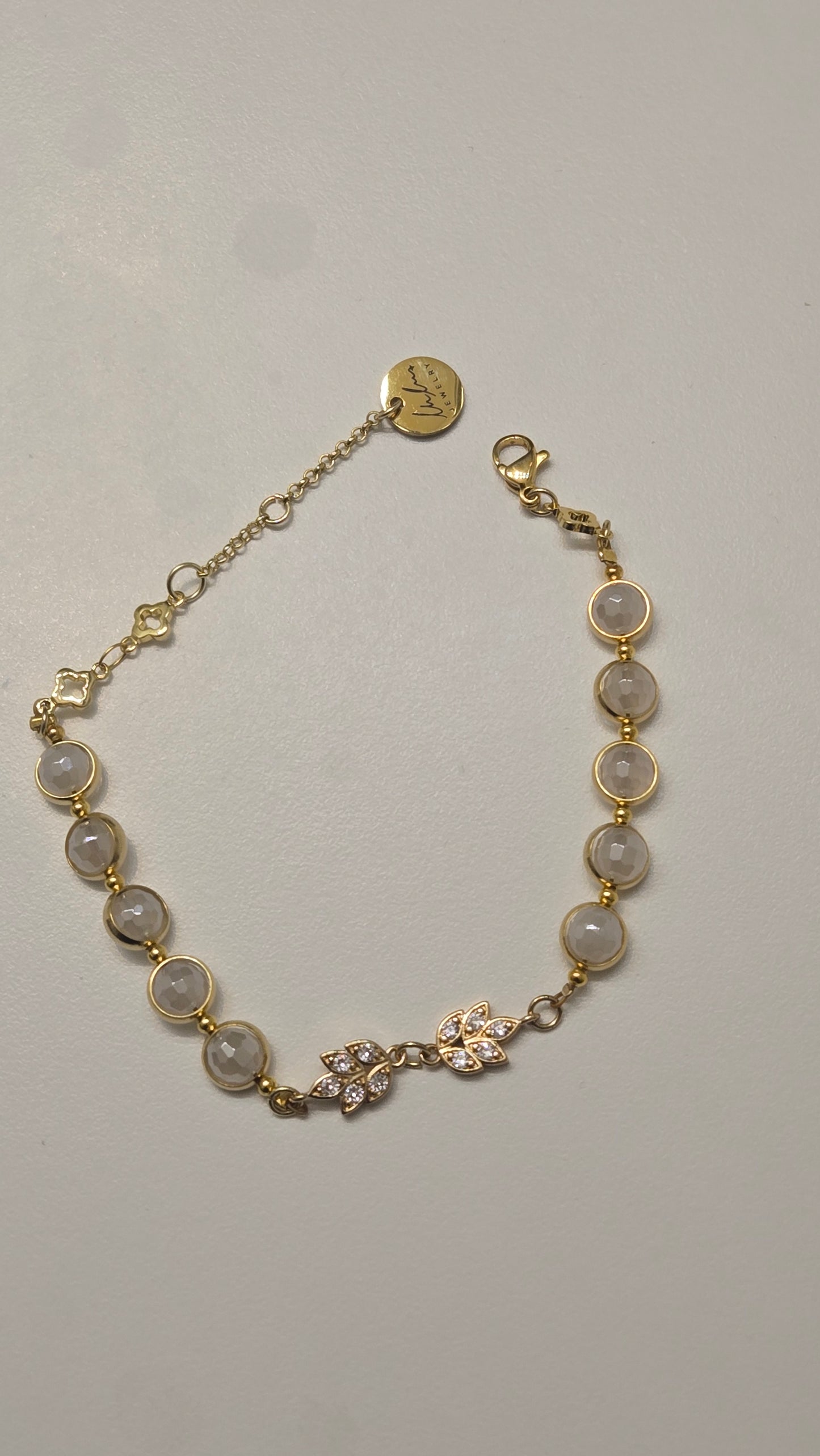 Golden Agate Blossom Bracelet