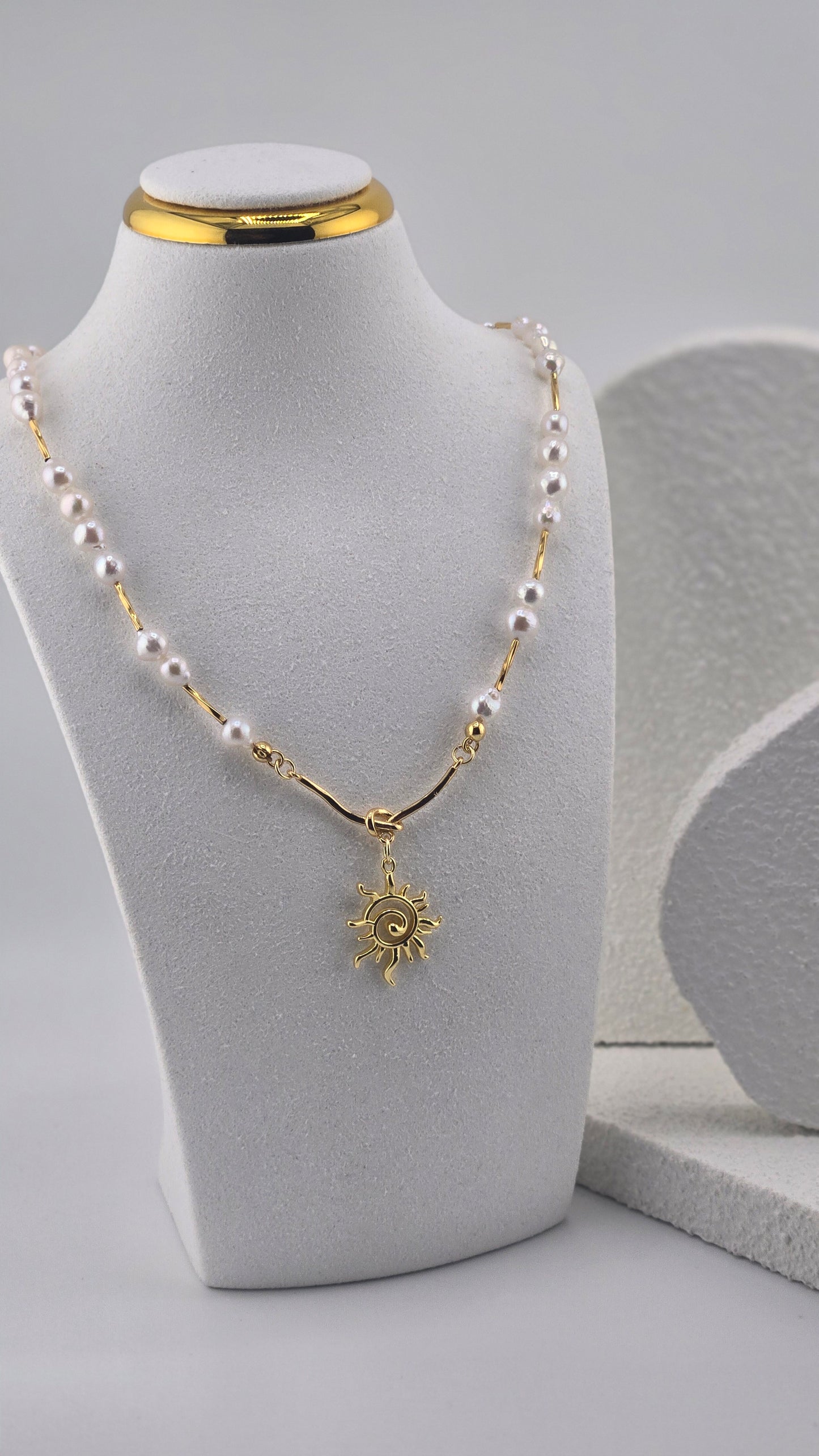 Pearl Sun Necklace