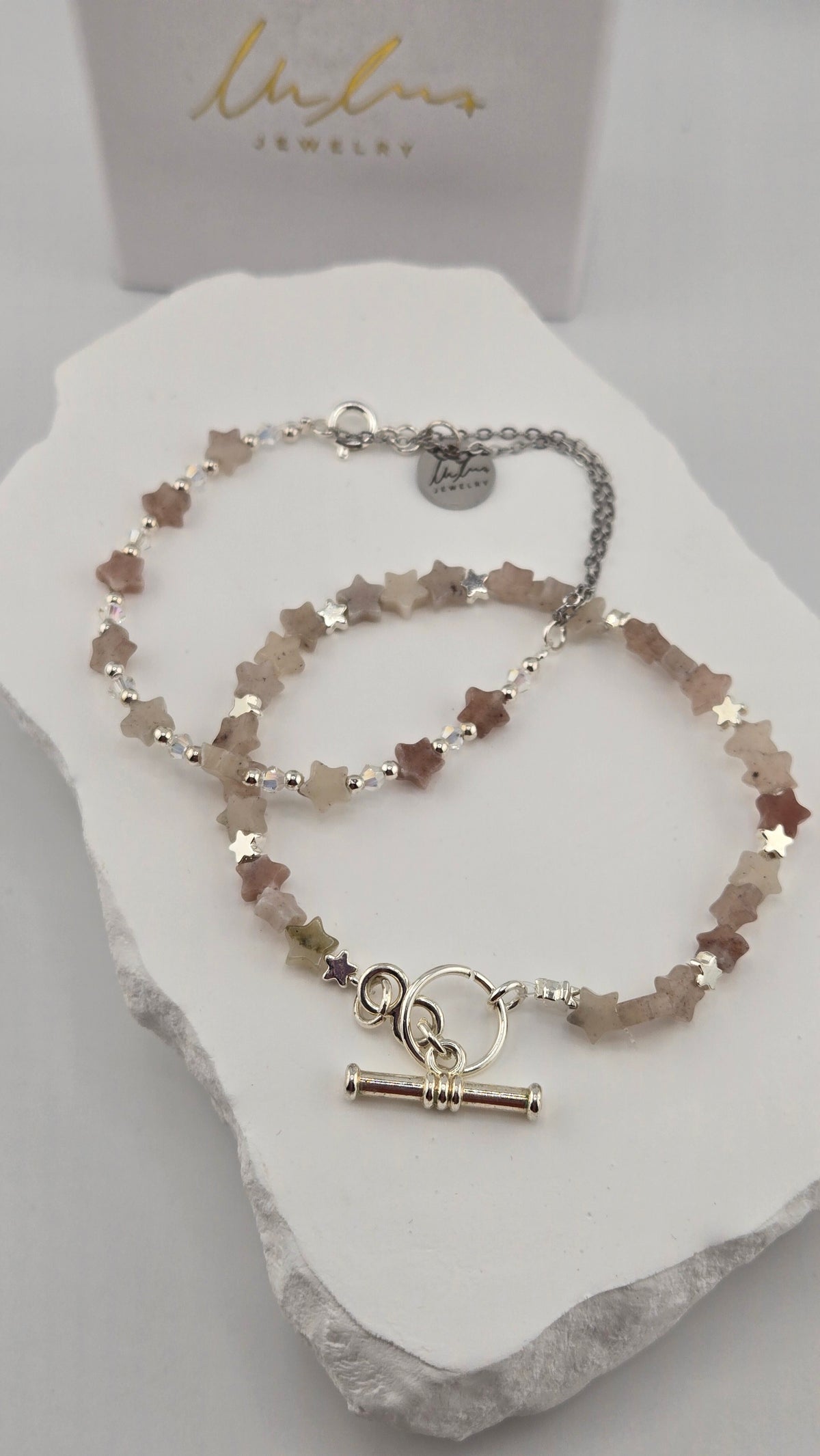 Natural Quartz Star Set