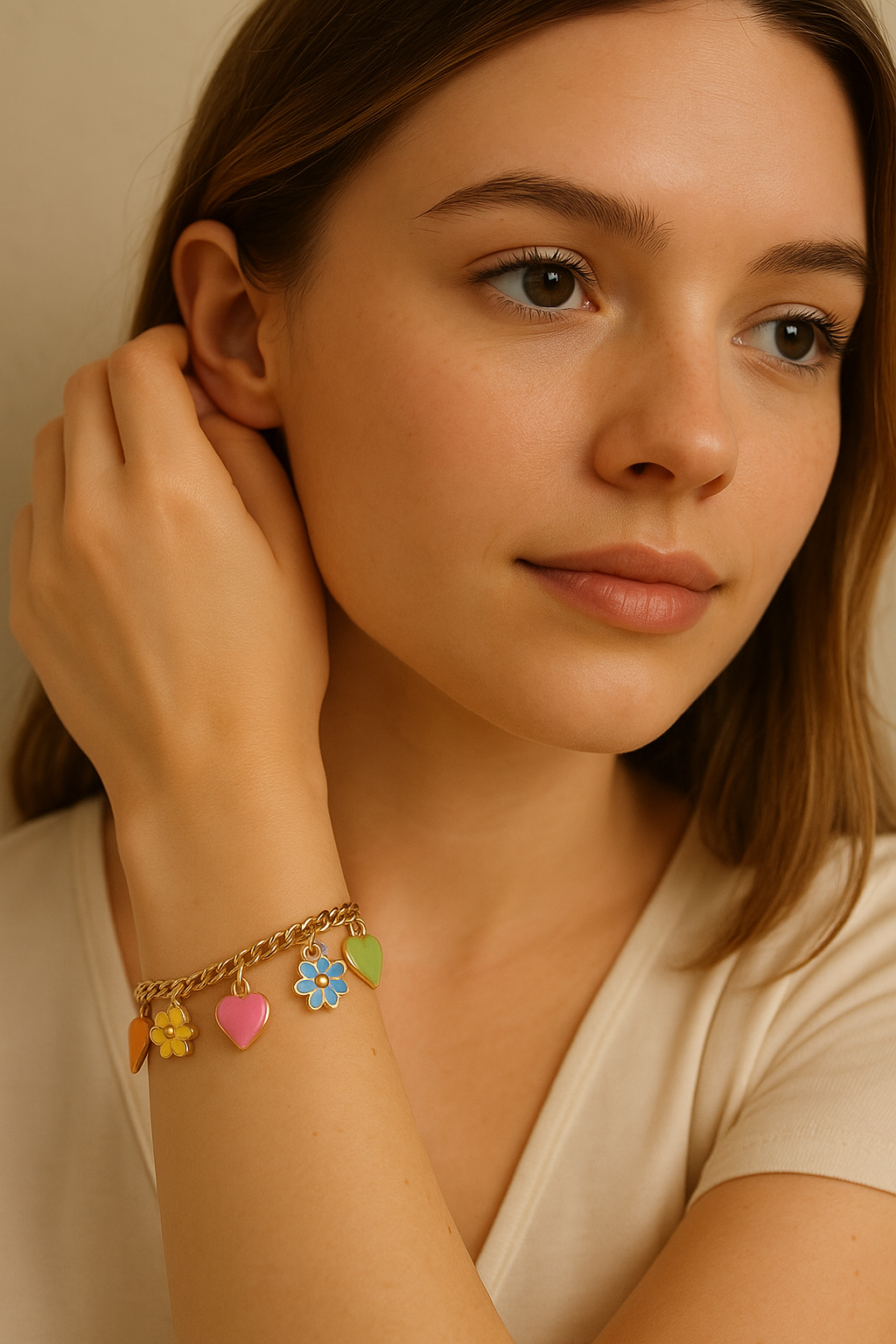 Bloom & Heart Bracelet