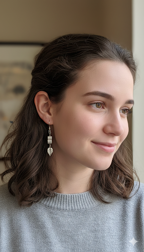 Pure Leaf Drop Earrings