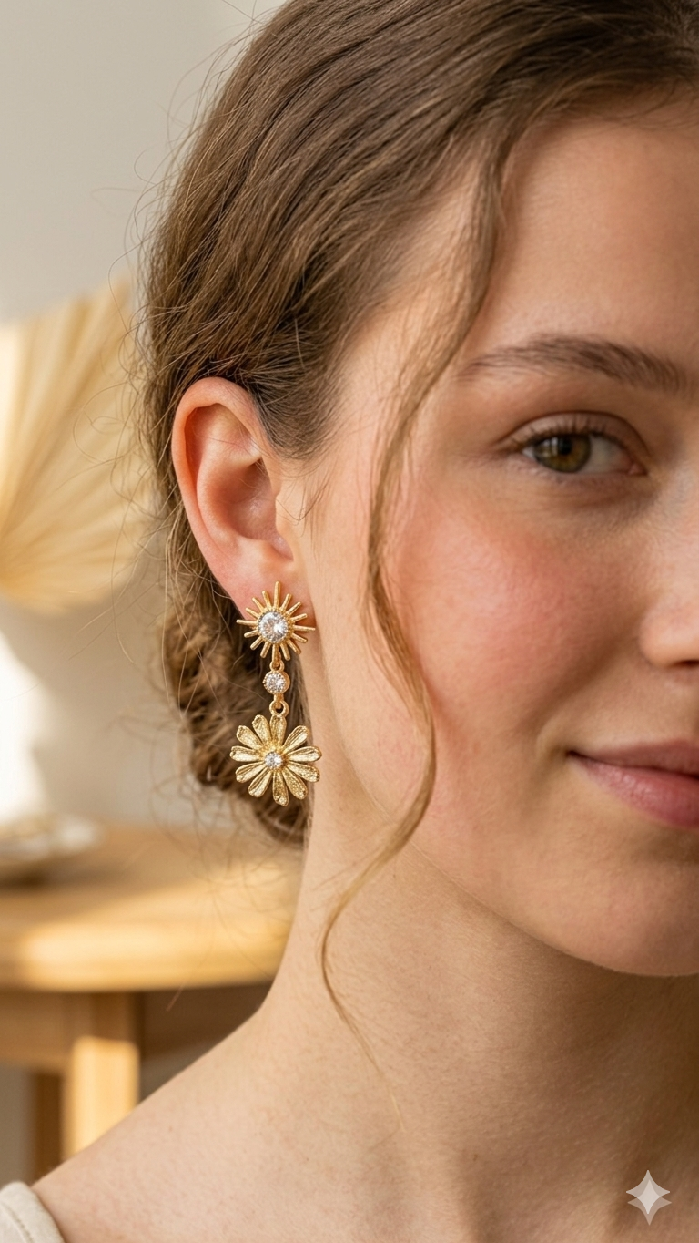 Golden Elegance Earring Collection