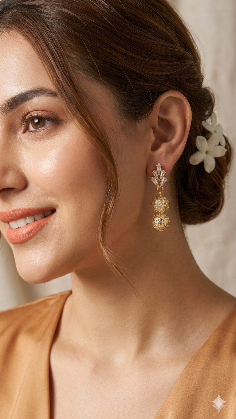 Golden Elegance Earring Collection