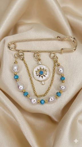 Elegant brooch collection