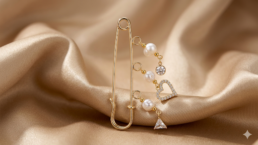 Elegant brooch collection
