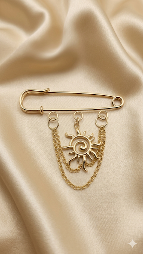 Elegant brooch collection