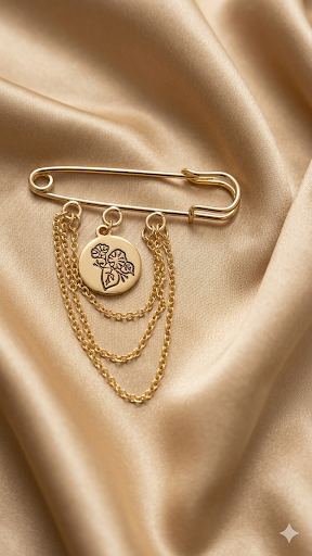 Elegant brooch collection