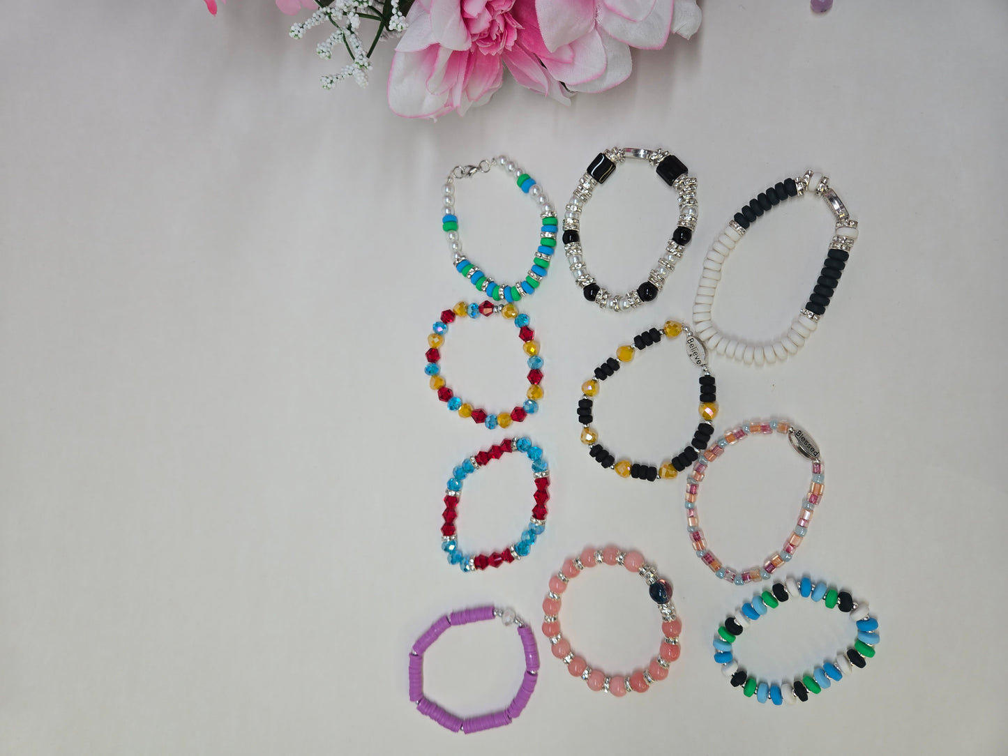Handmade Beaded Bracelet Set – Vibrant Colors That Shine