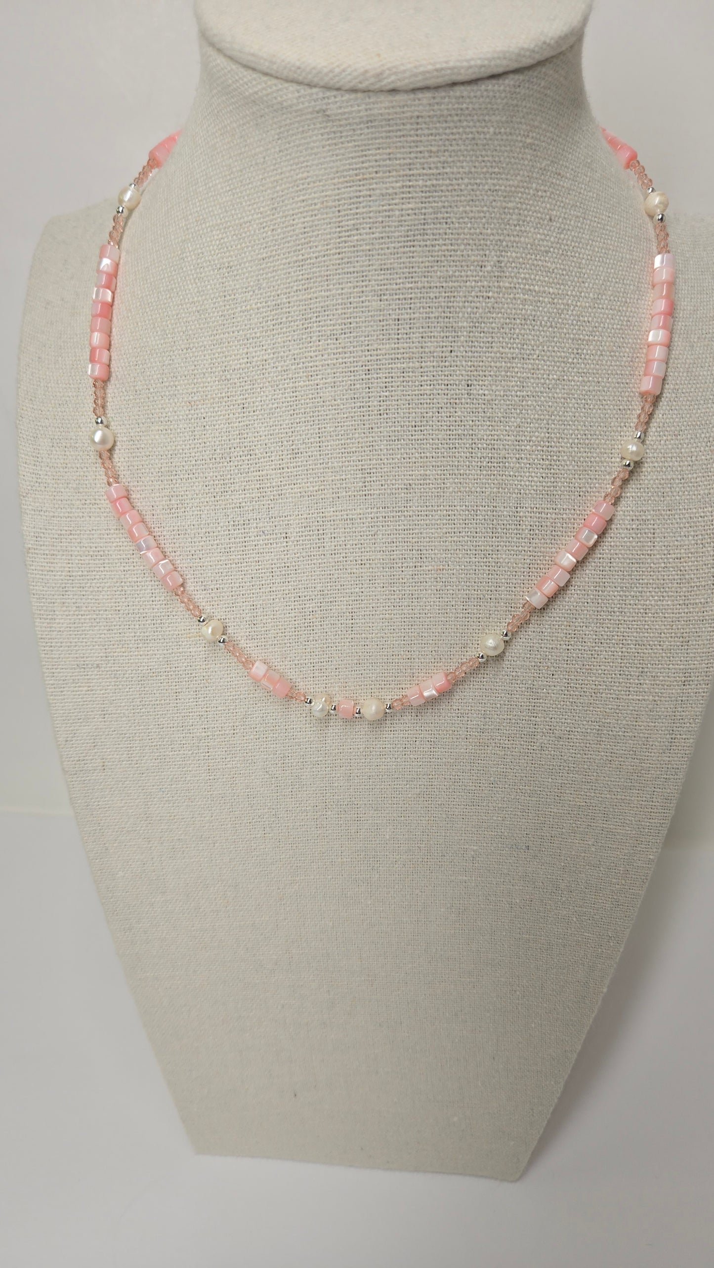 Blush Shell Pearl Necklace