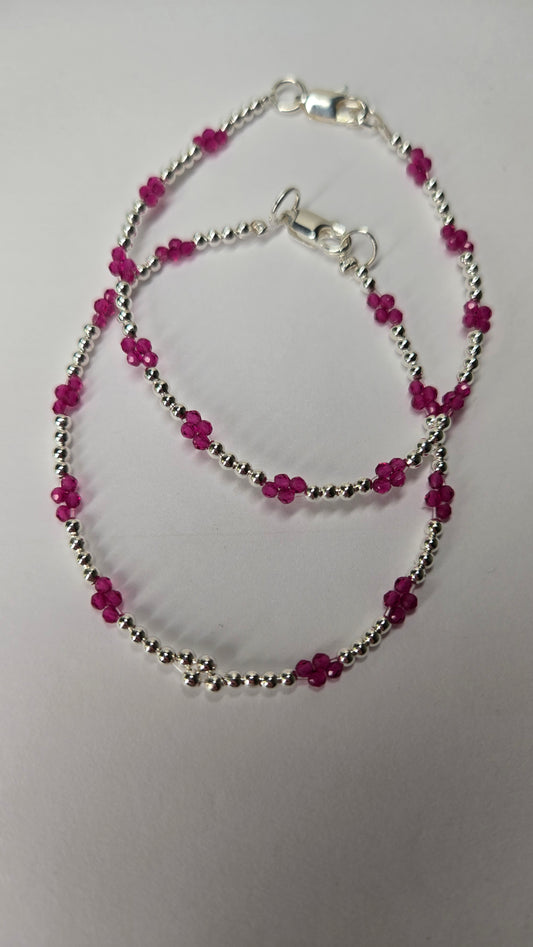 Ruby Whisper Anklet Set ❤️✨