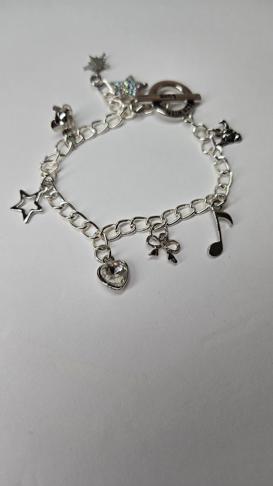 Silver Melody Charm Bracelet 🎵✨