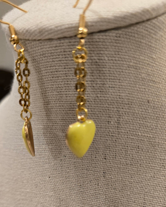 Sunshine Heart Earrings