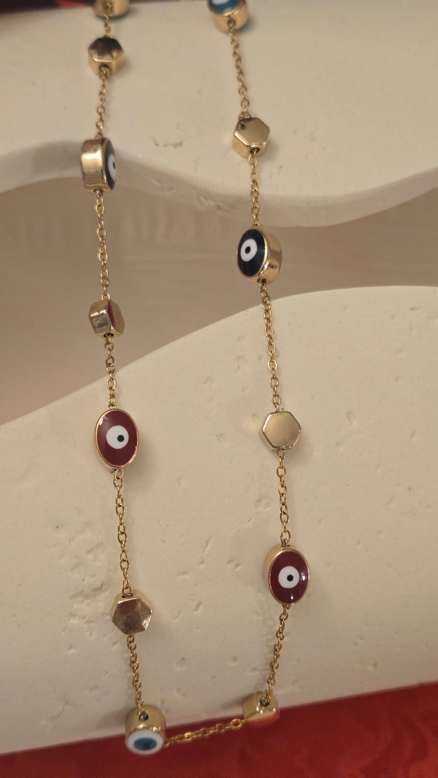 Elegant Golden Evil Eye Necklace