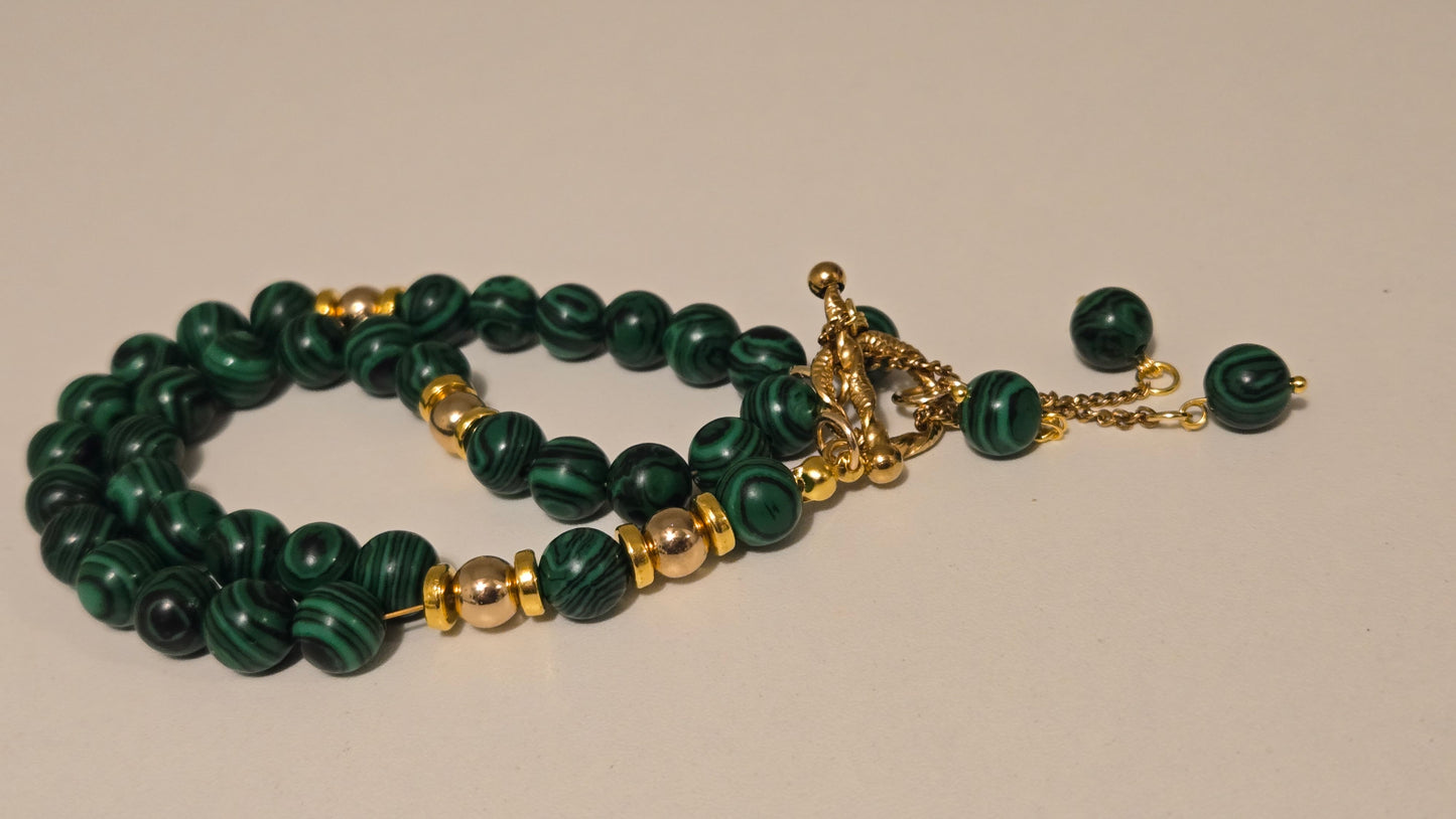 Malachite Balance Tasbih Bracelet