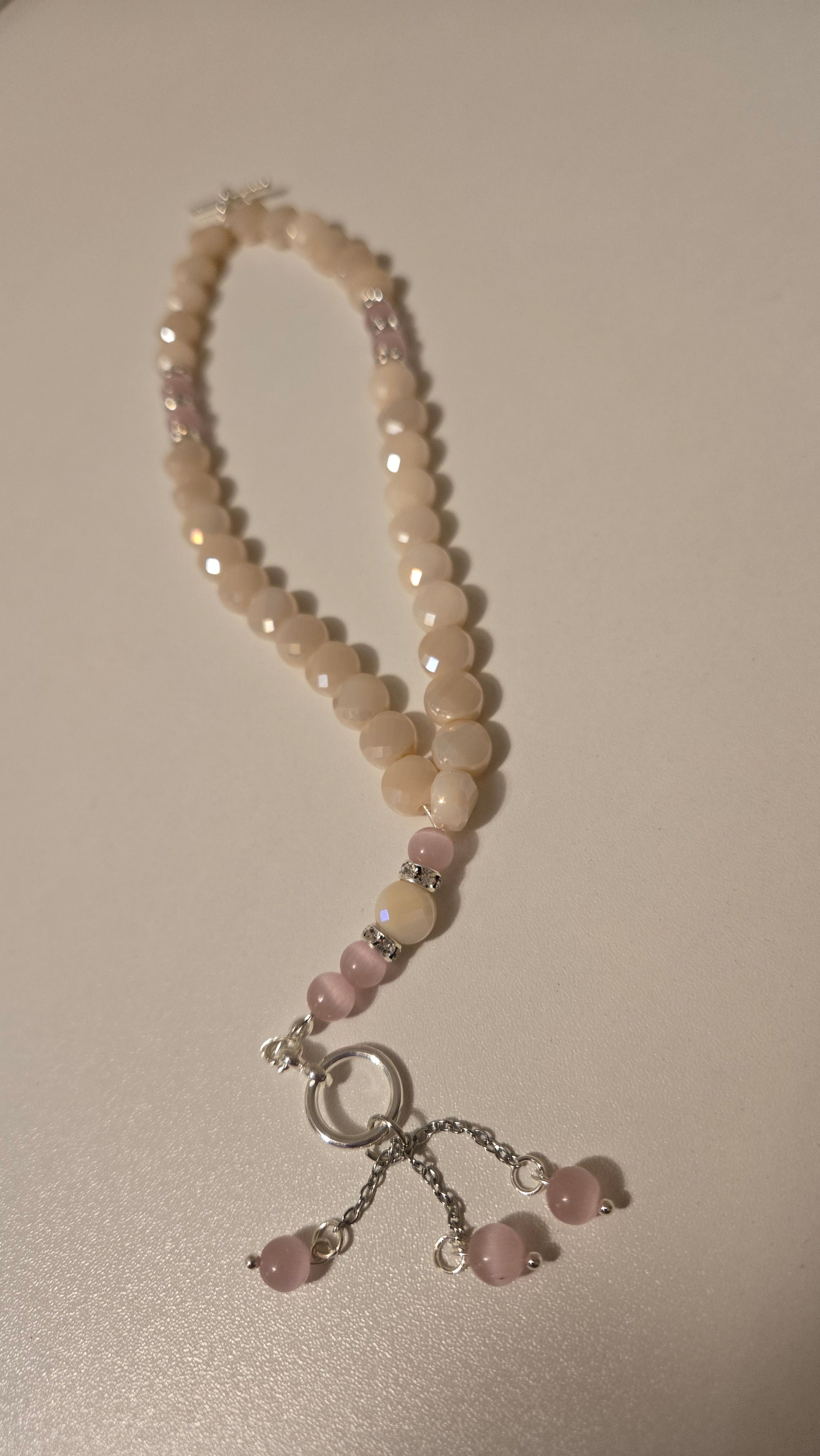 Bright image of the Rose Light Tasbih highlighting its color