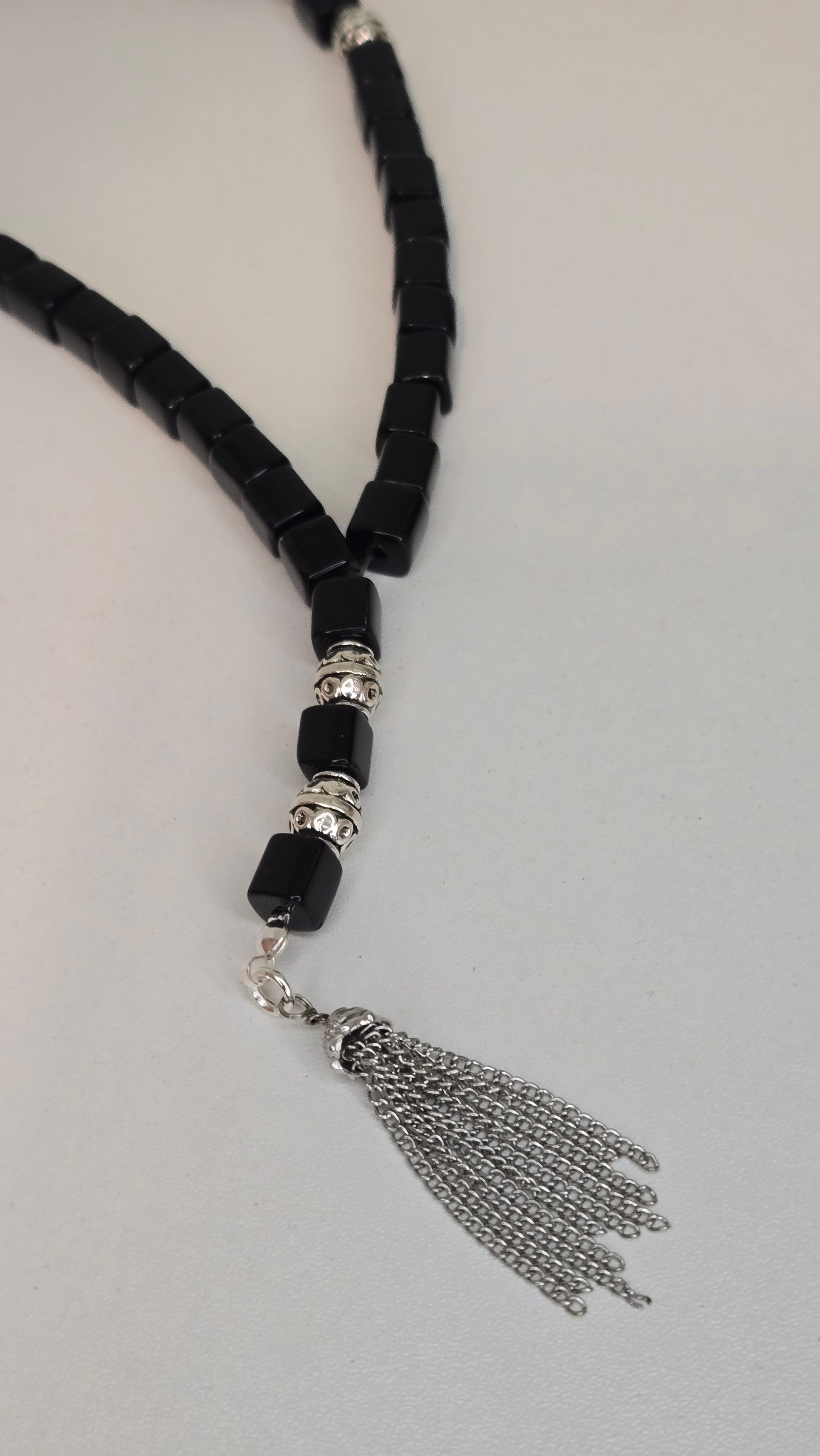 Midnight Prestige Tasbih close-up view showing intricate details