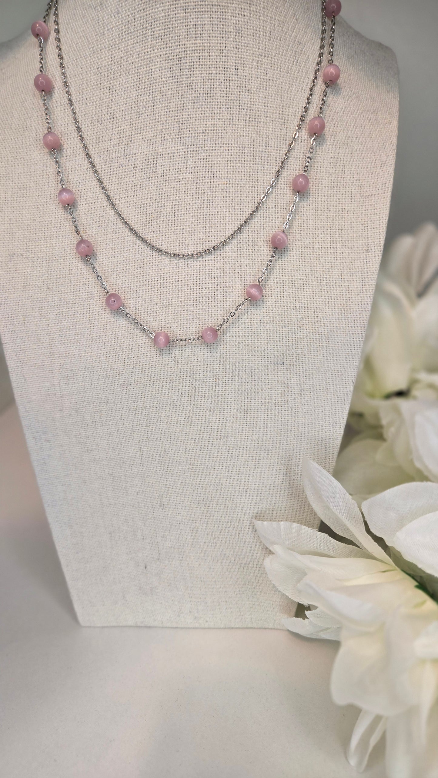 Rose Whisper Layered Necklace