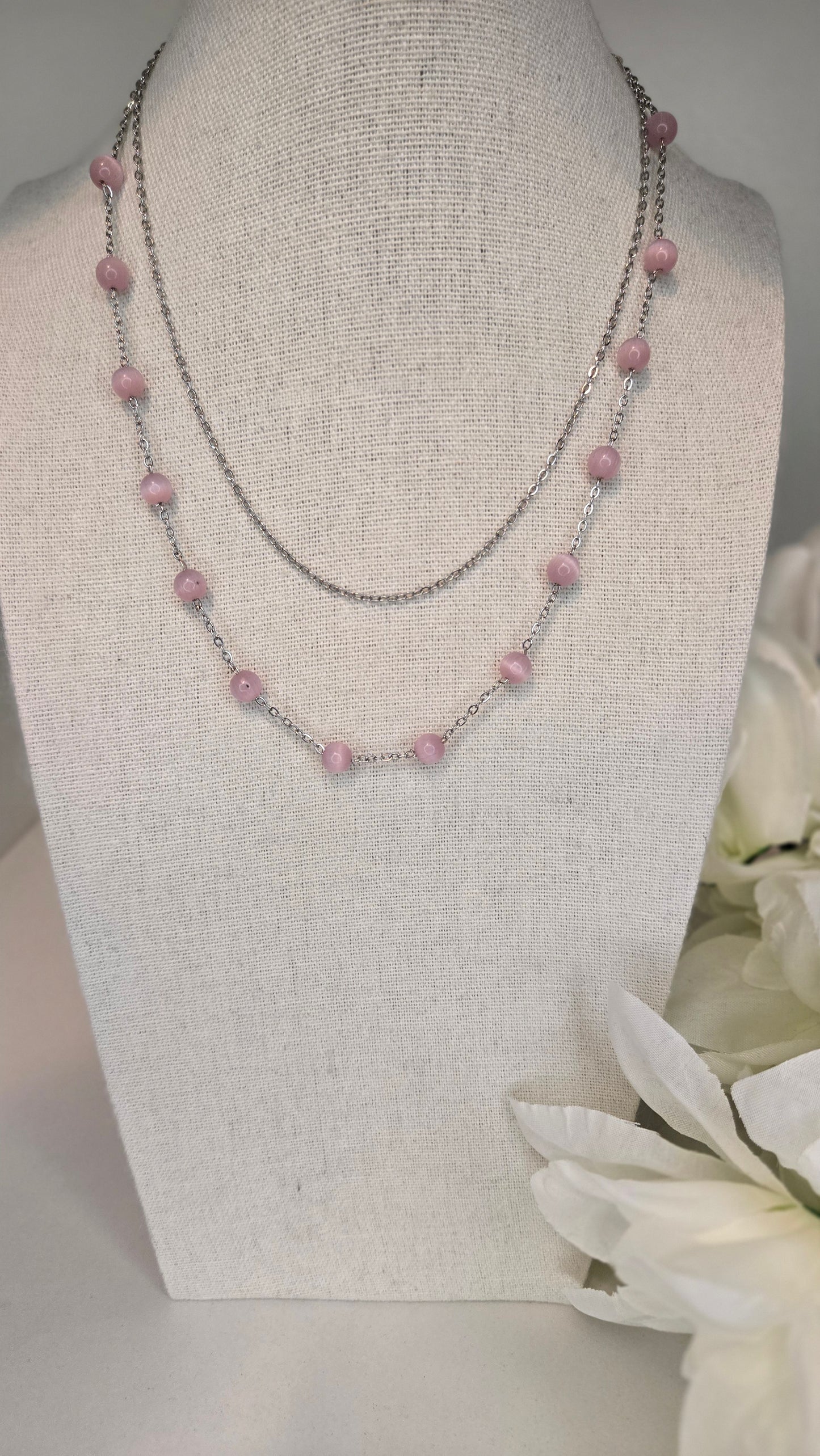Rose Whisper Layered Necklace