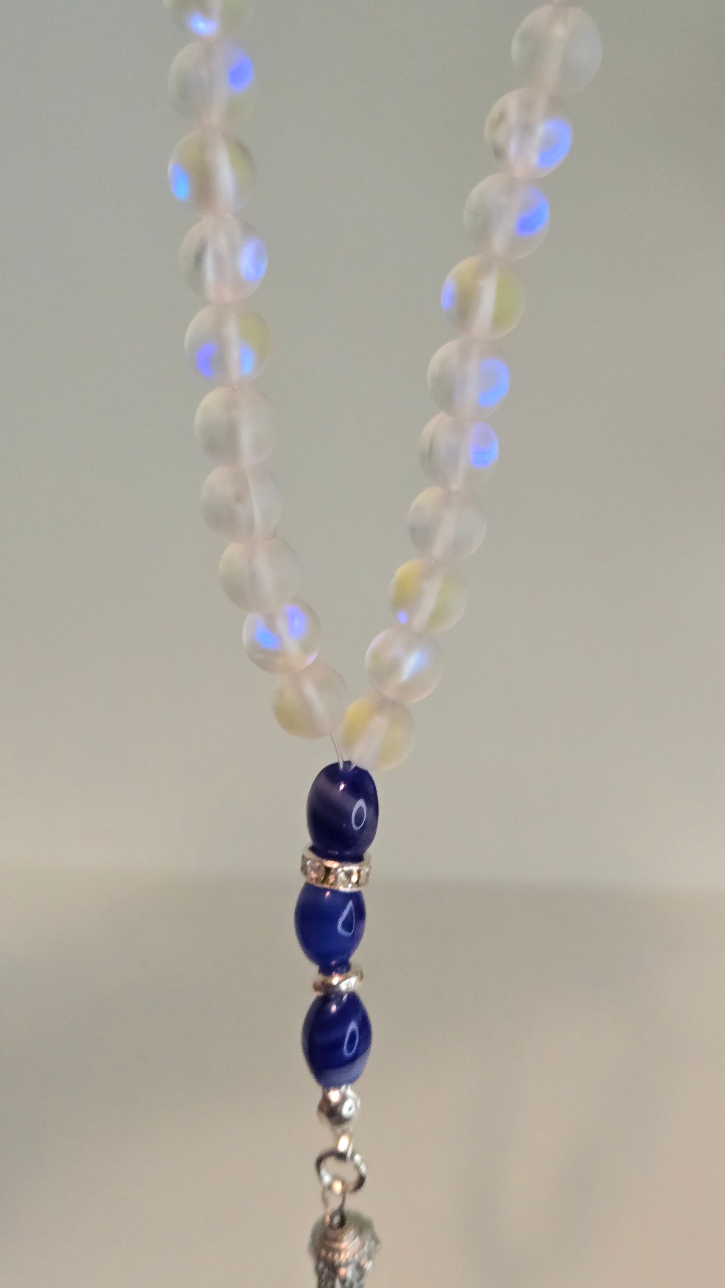 Unique spiritual prayer beads, Crystal Serenity Tasbih
