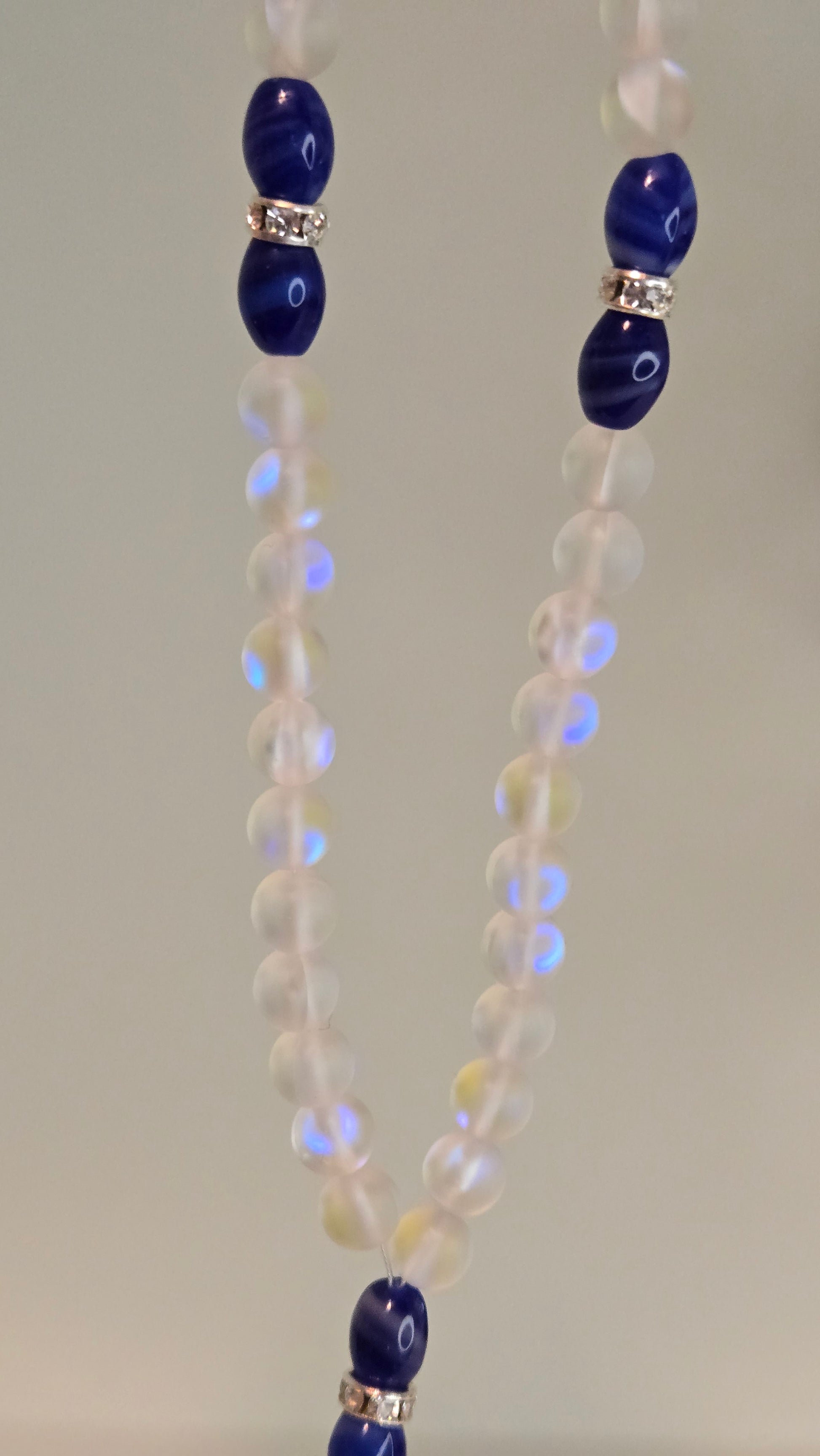 LuluTouch handmade jewelry, Crystal Serenity Tasbih product shot