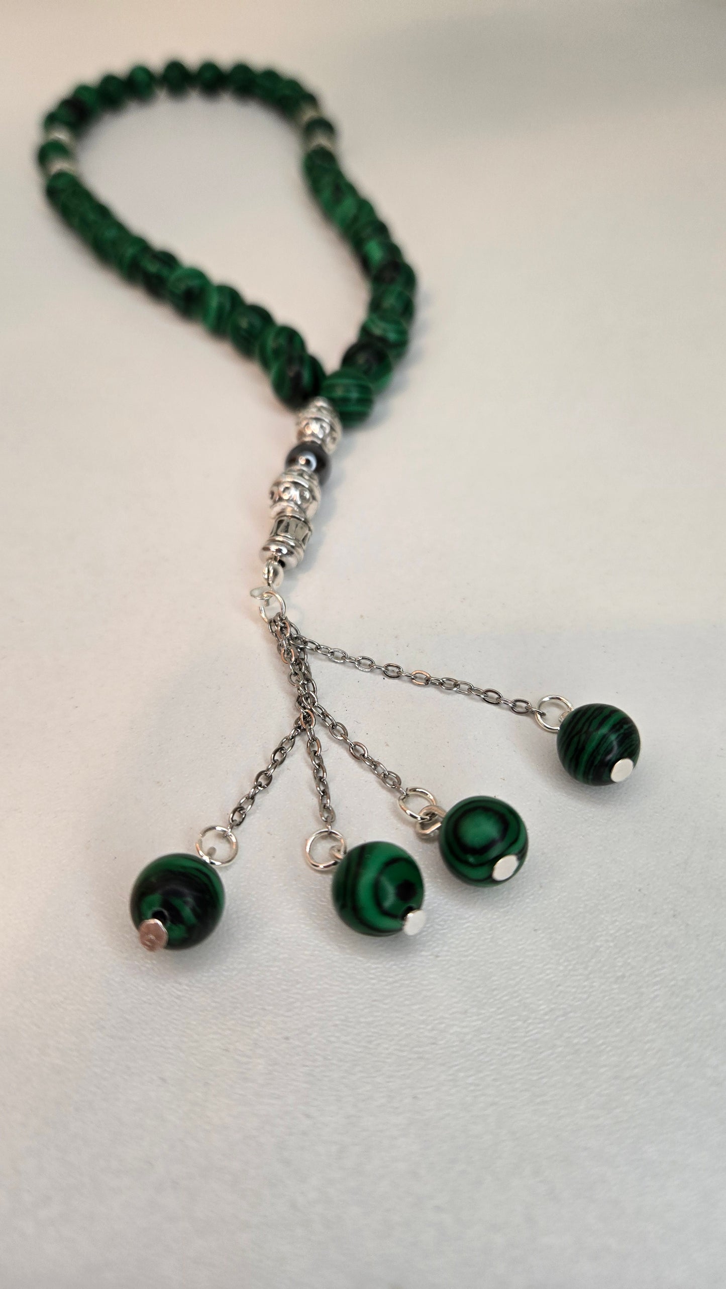 Malachite Serenity Prayer Beads