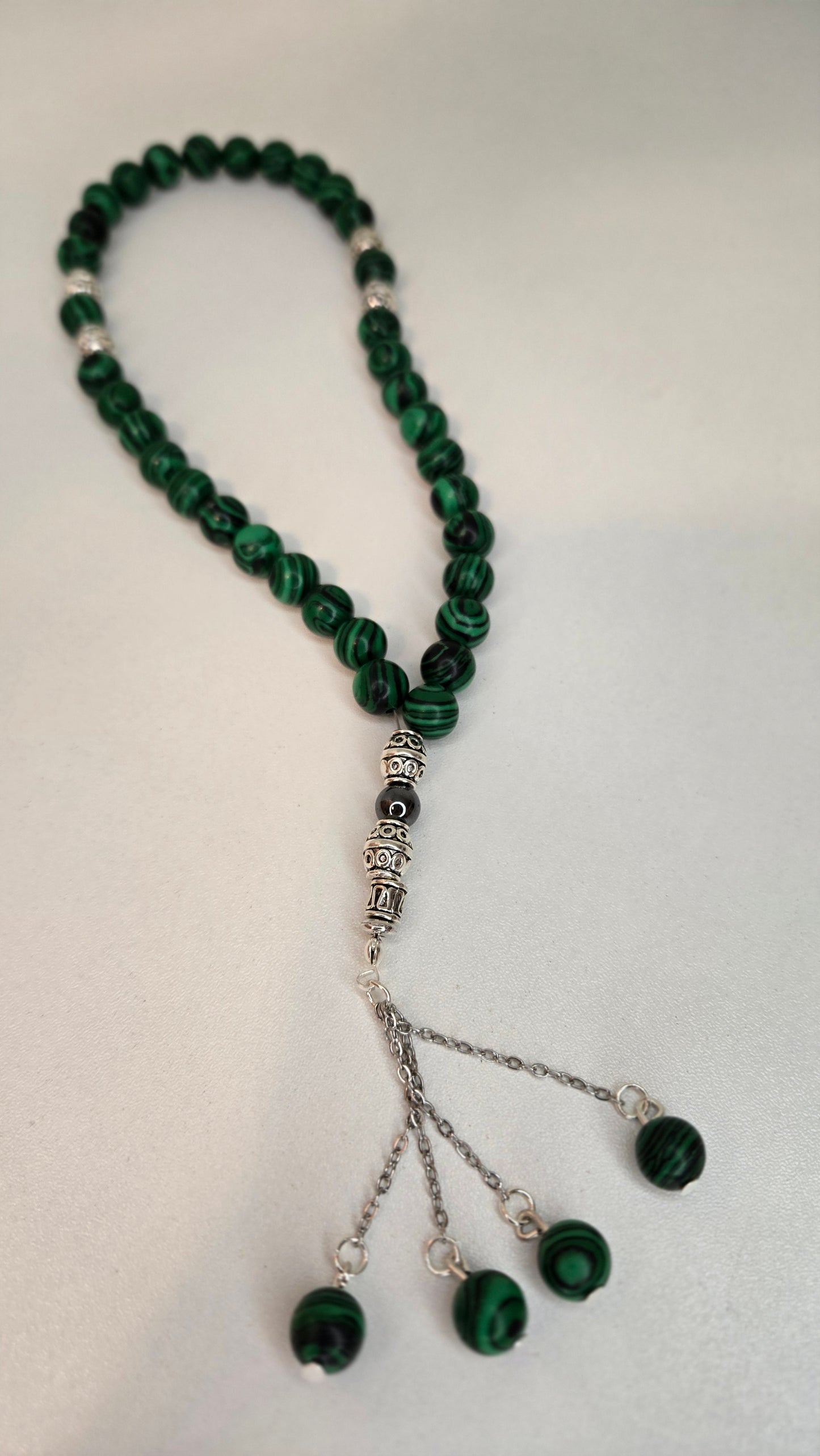 Malachite Serenity Prayer Beads