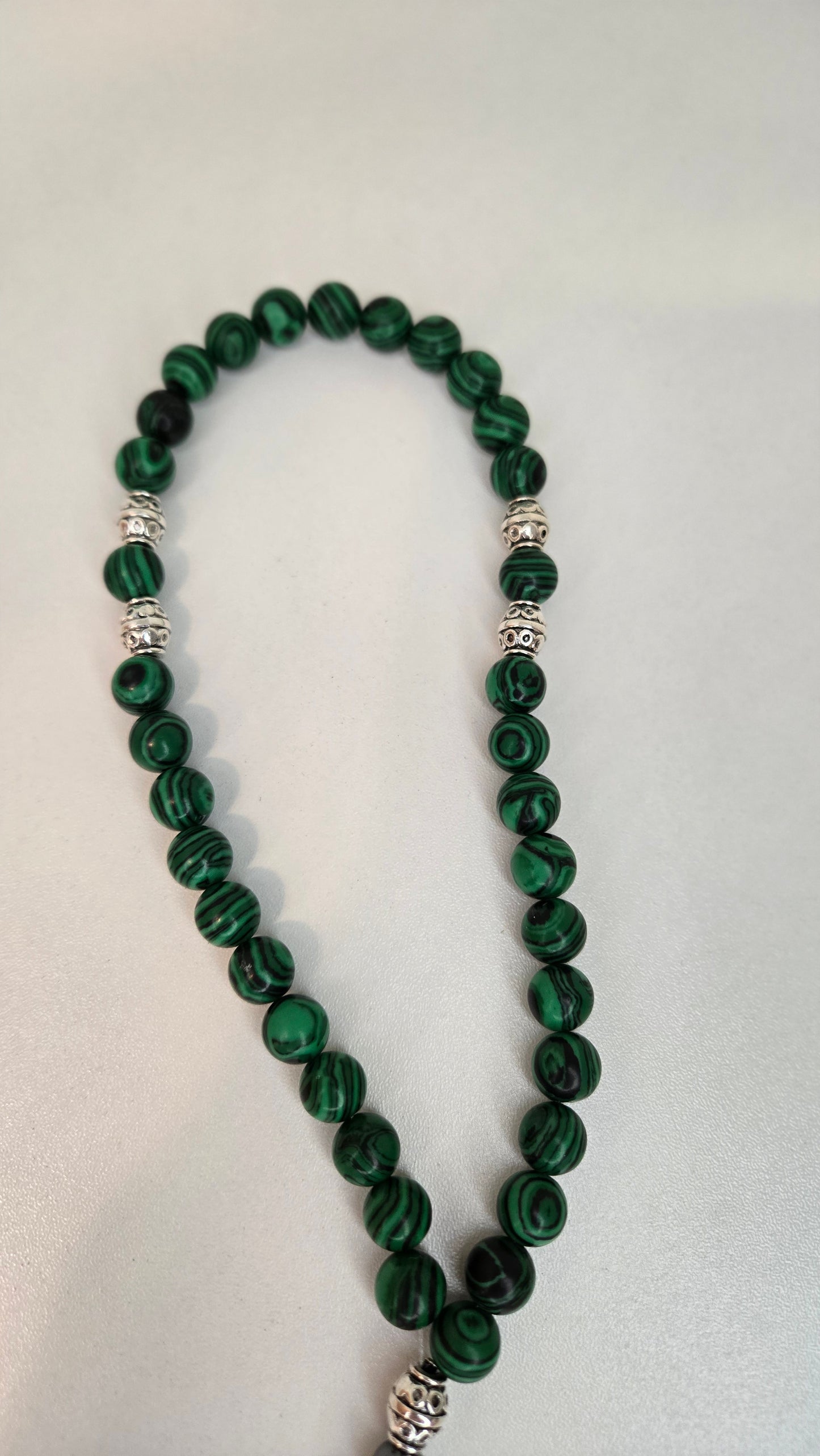 Malachite Serenity Prayer Beads