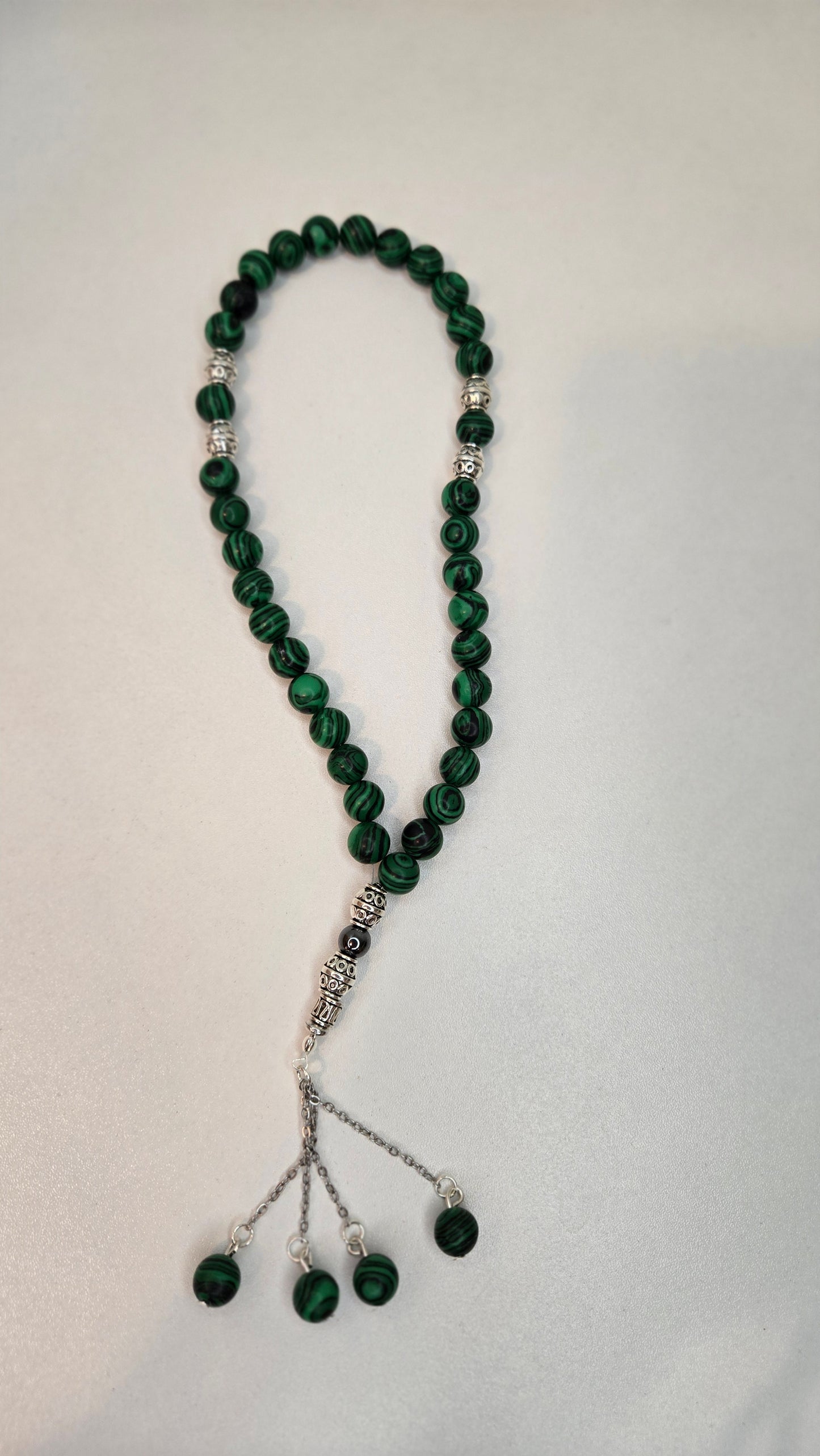 Malachite Serenity Prayer Beads