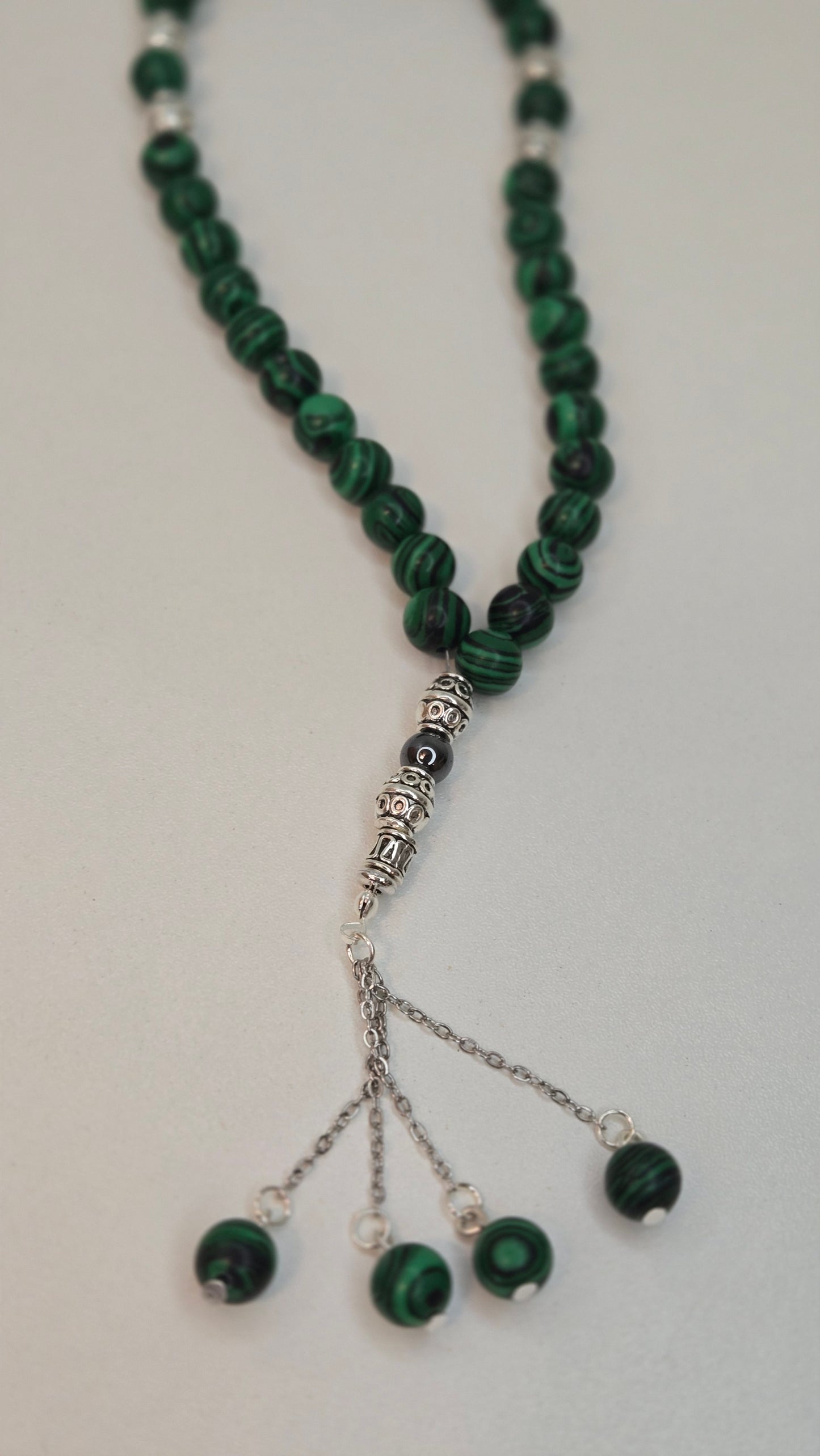 Malachite Serenity Prayer Beads