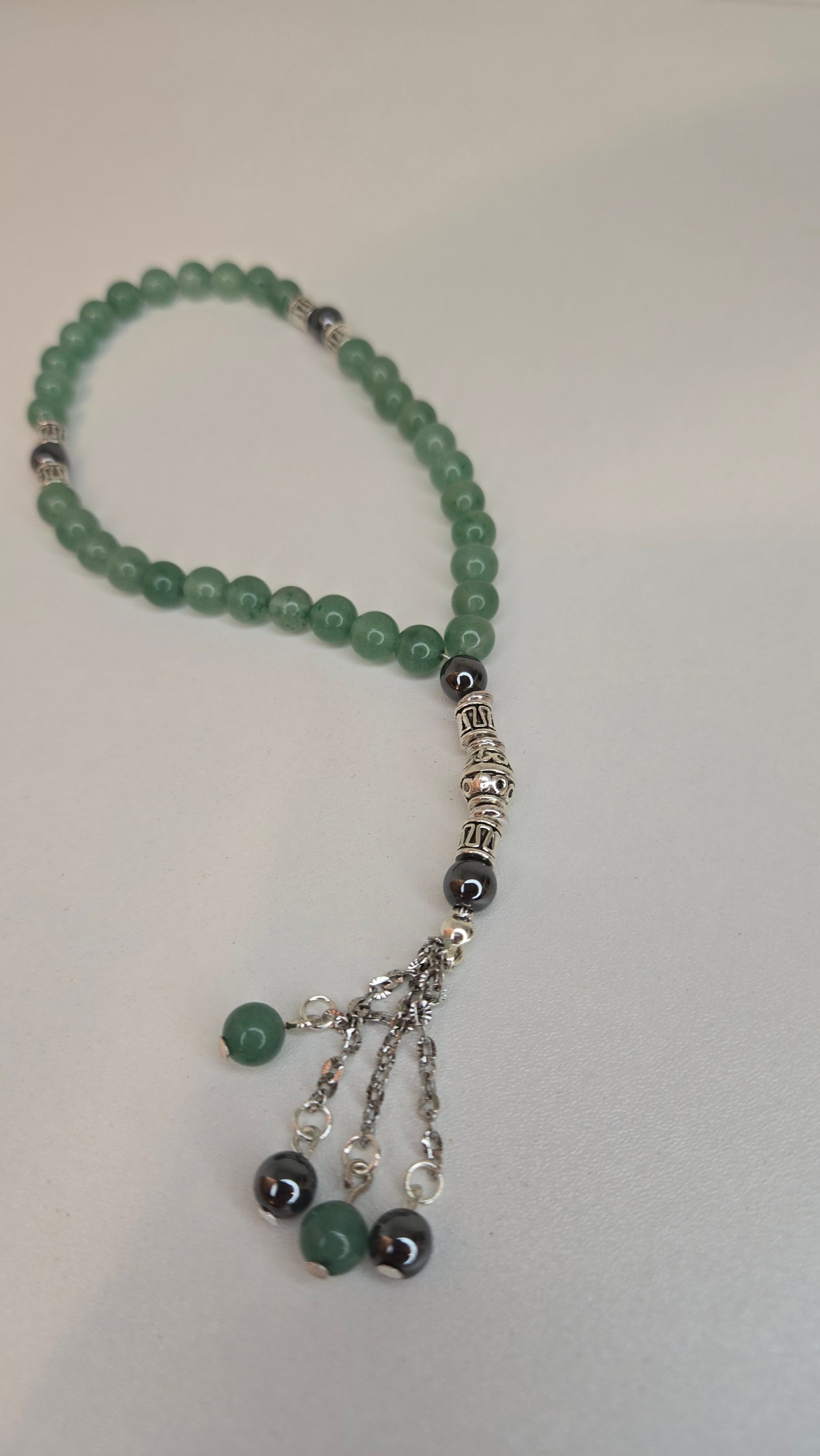 Green Aventurine & Hematite Prayer Beads