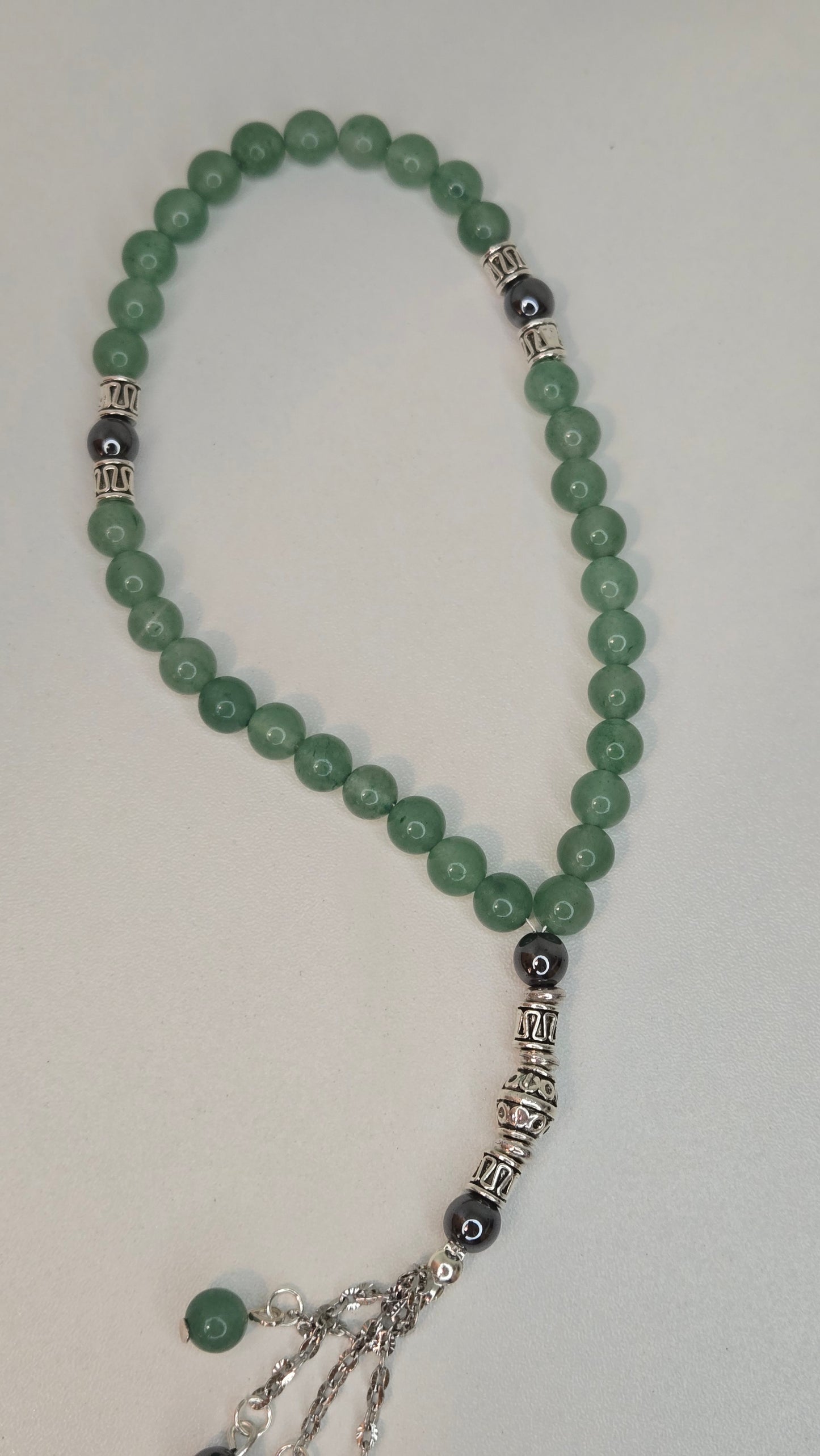 Green Aventurine & Hematite Prayer Beads