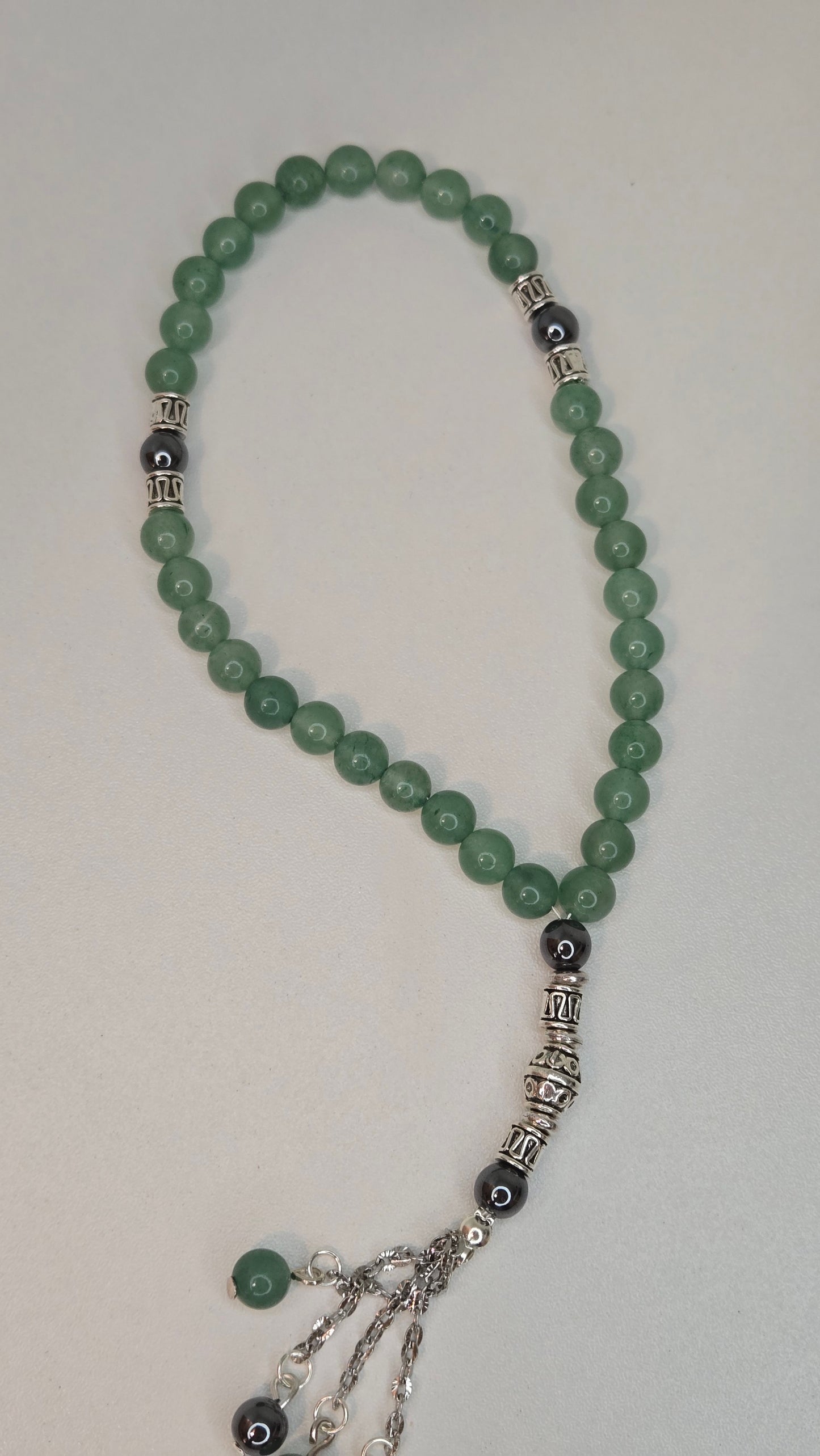 Green Aventurine & Hematite Prayer Beads
