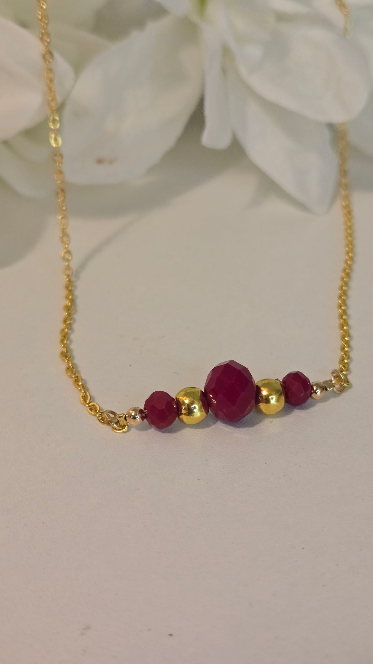Ruby Touch Necklace