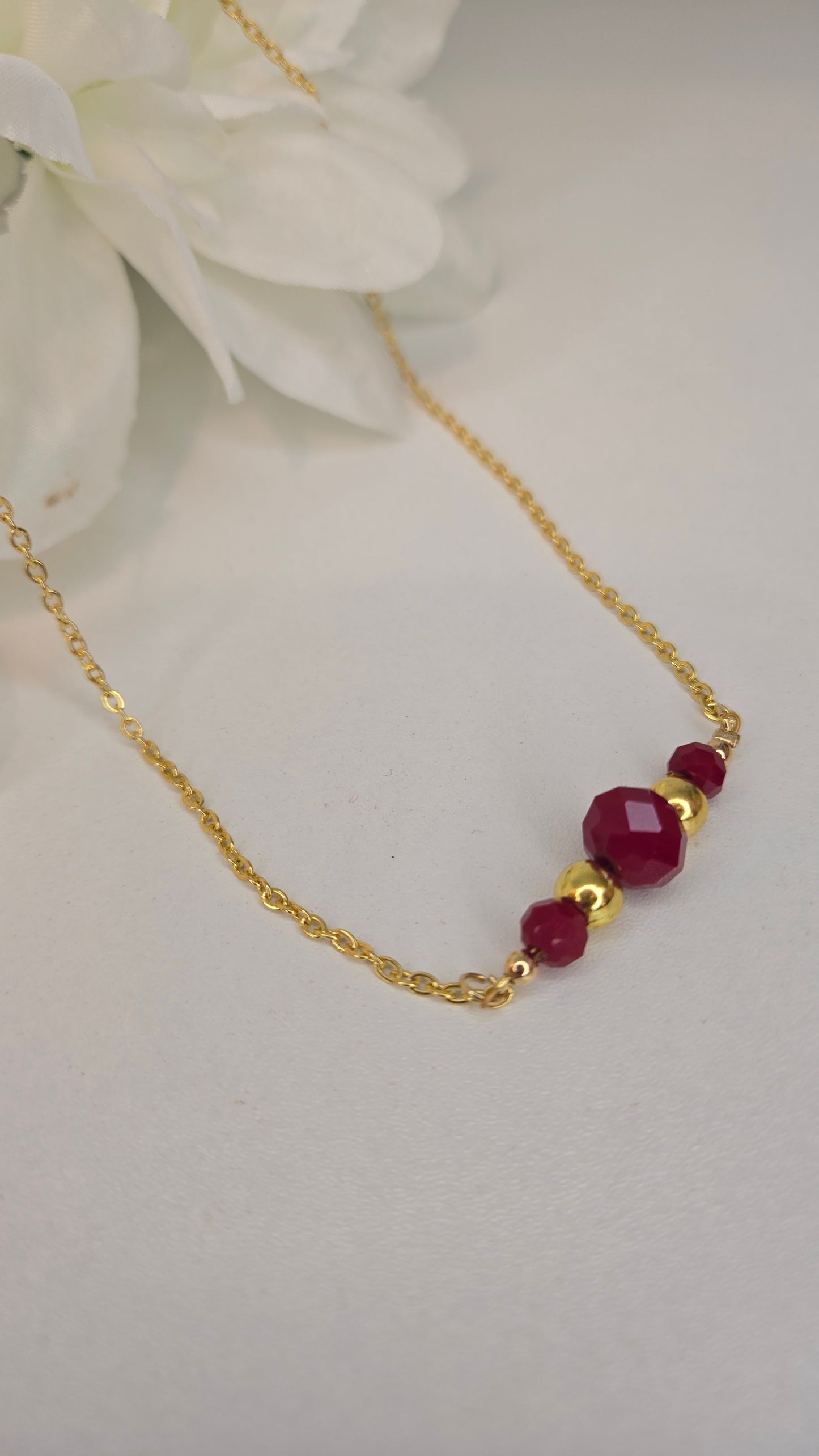 Ruby Touch Necklace