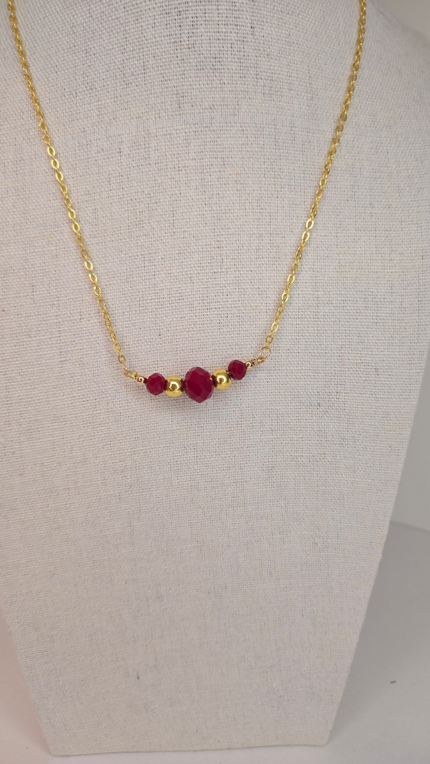 Ruby Touch Necklace