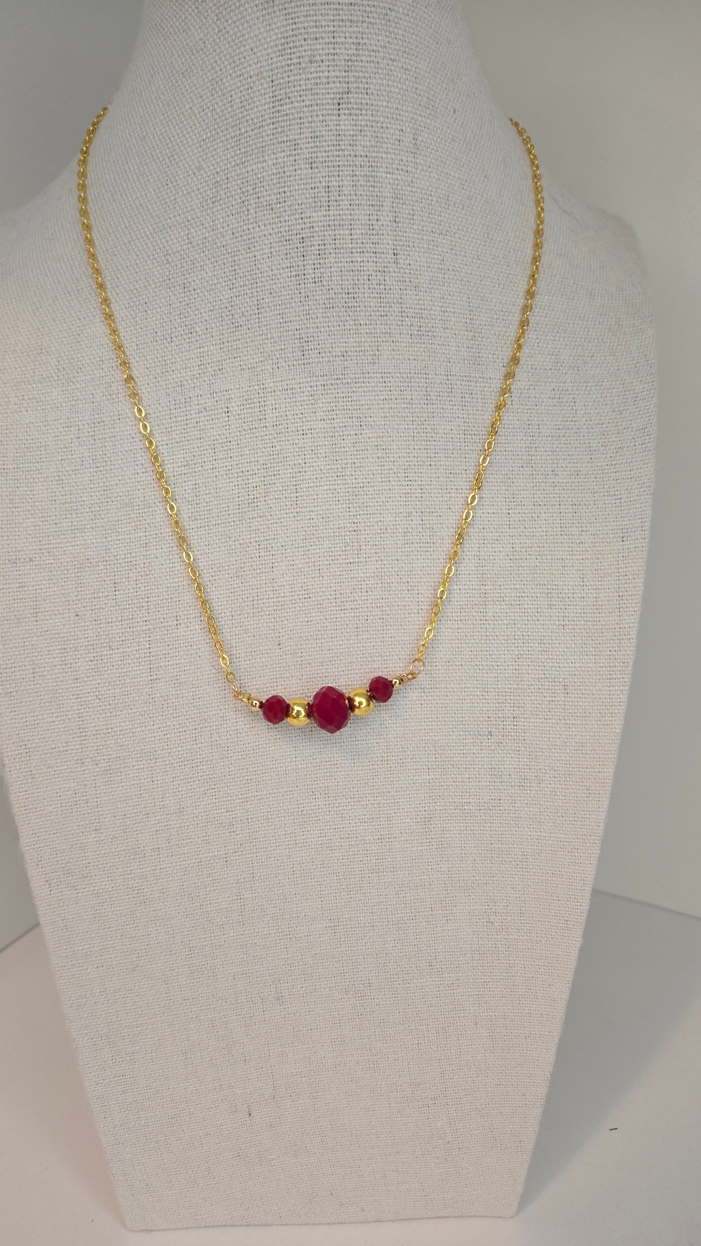 Ruby Touch Necklace