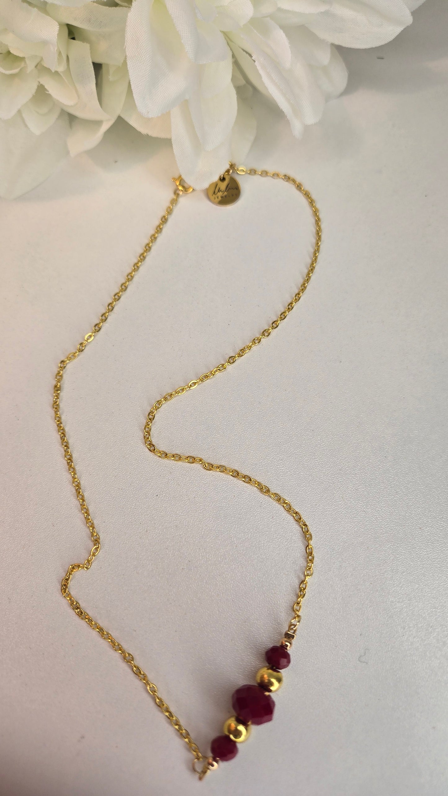 Ruby Touch Necklace
