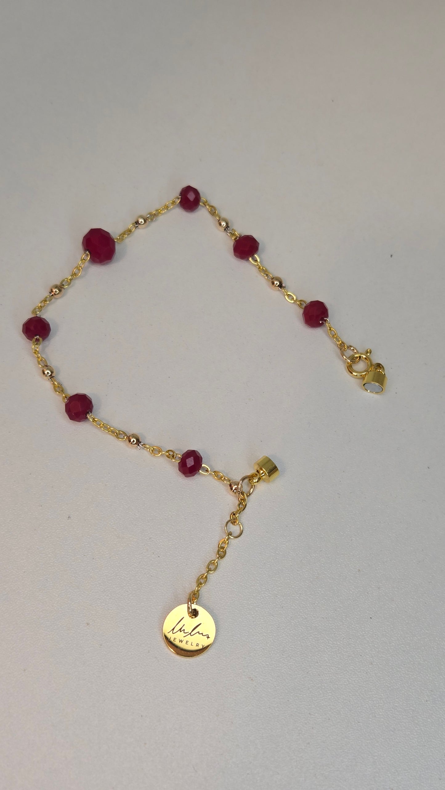 Ruby Chain Glow Bracelet