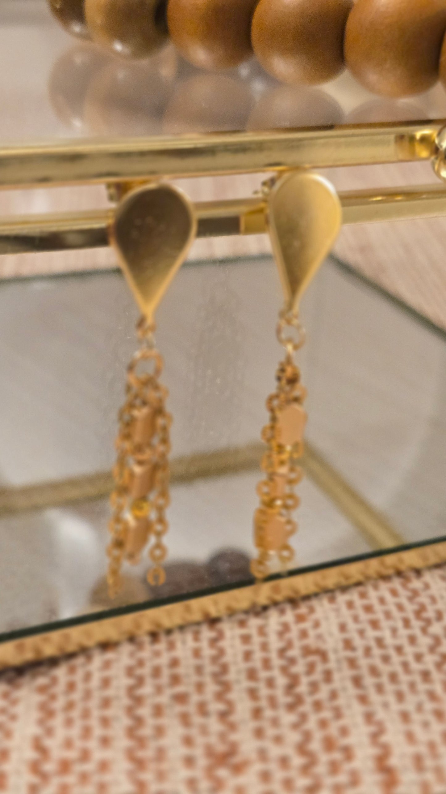 Golden Chain Elegance Earrings