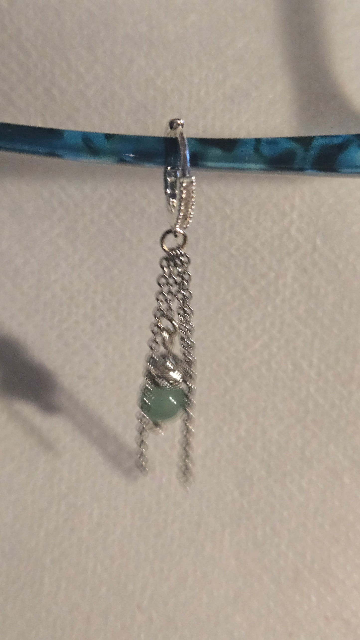 Emerald Chain Drop Earrings