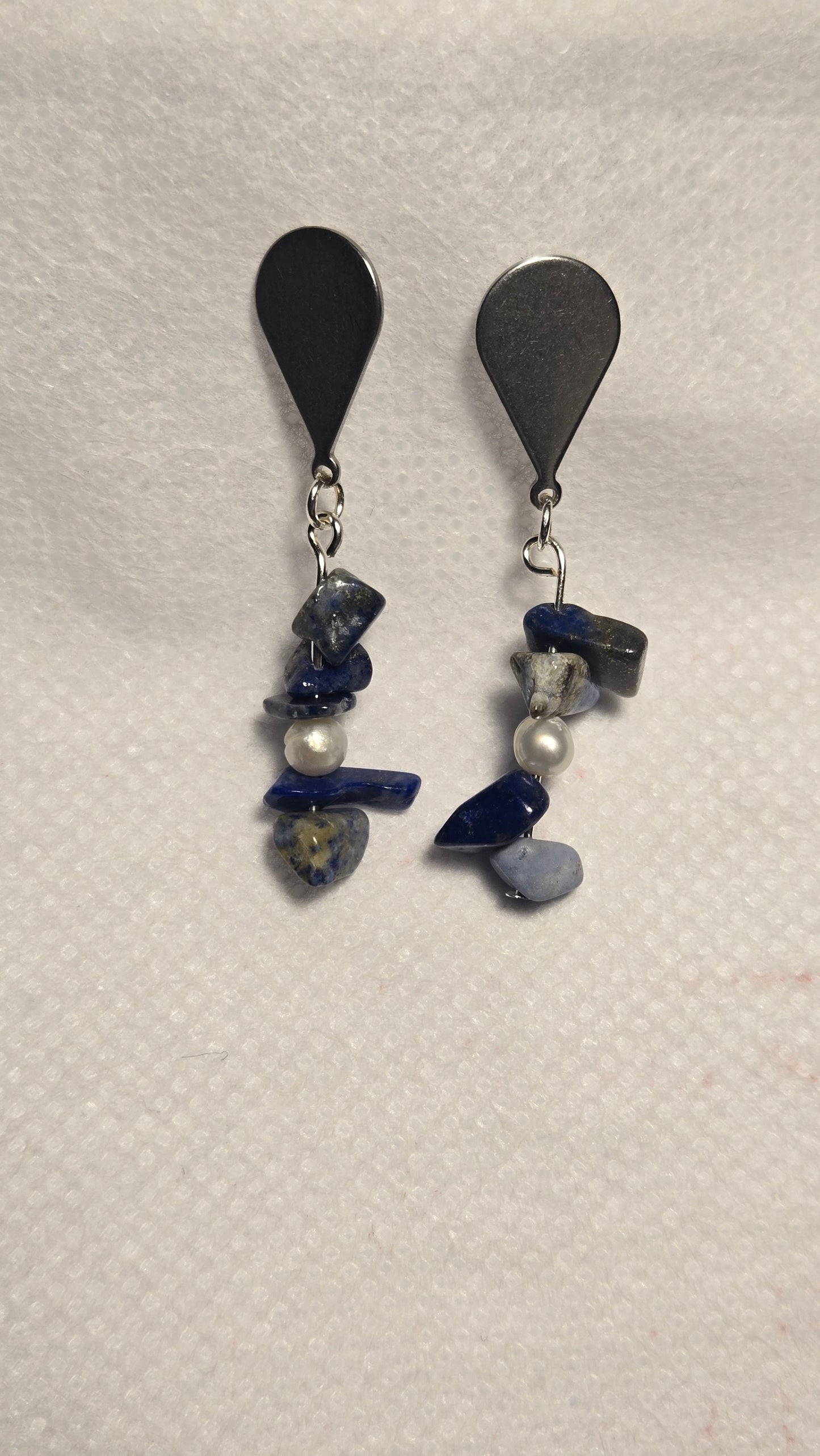 Elegant styling of Midnight Waves Earrings