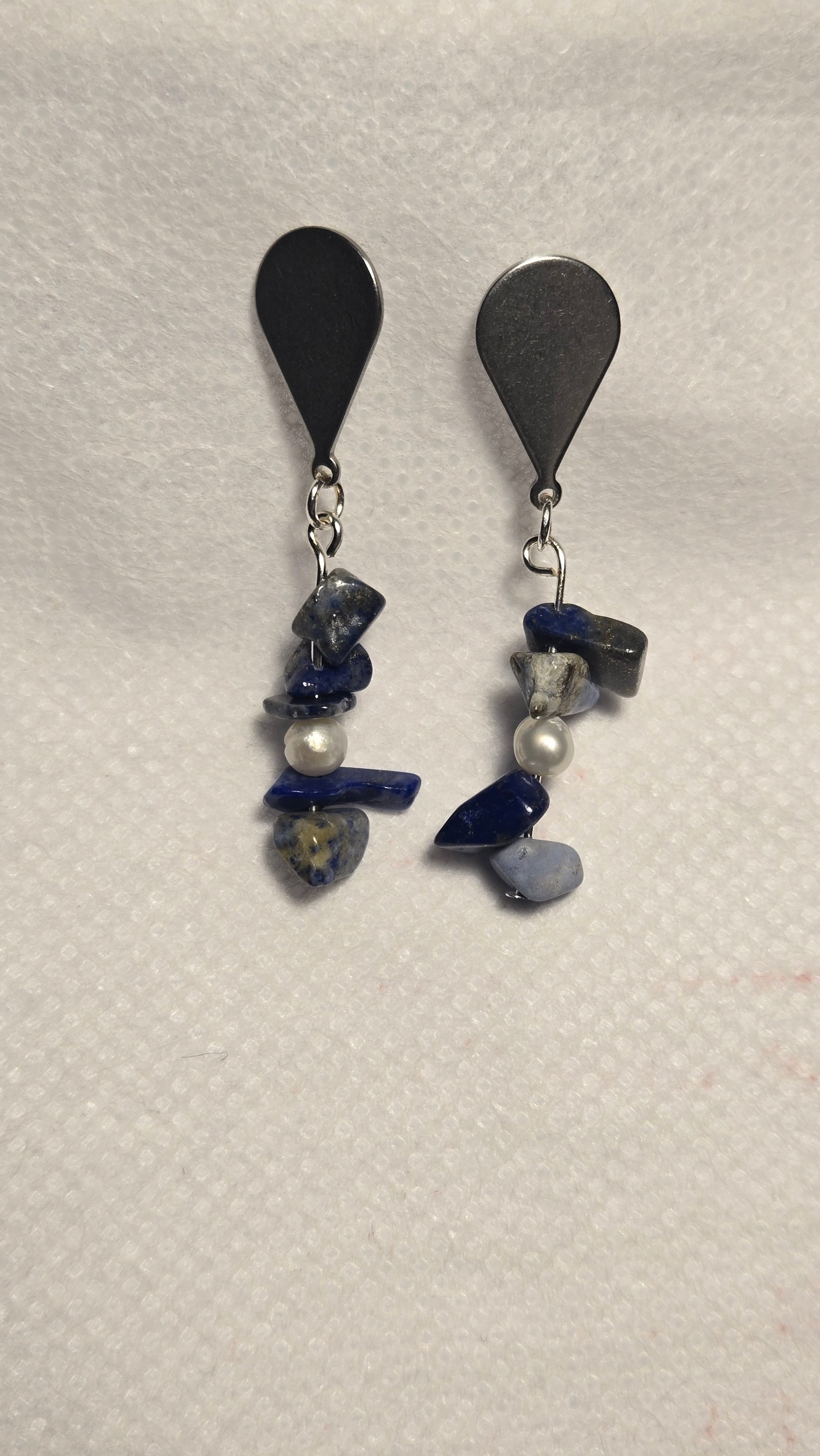 Elegant styling of Midnight Waves Earrings