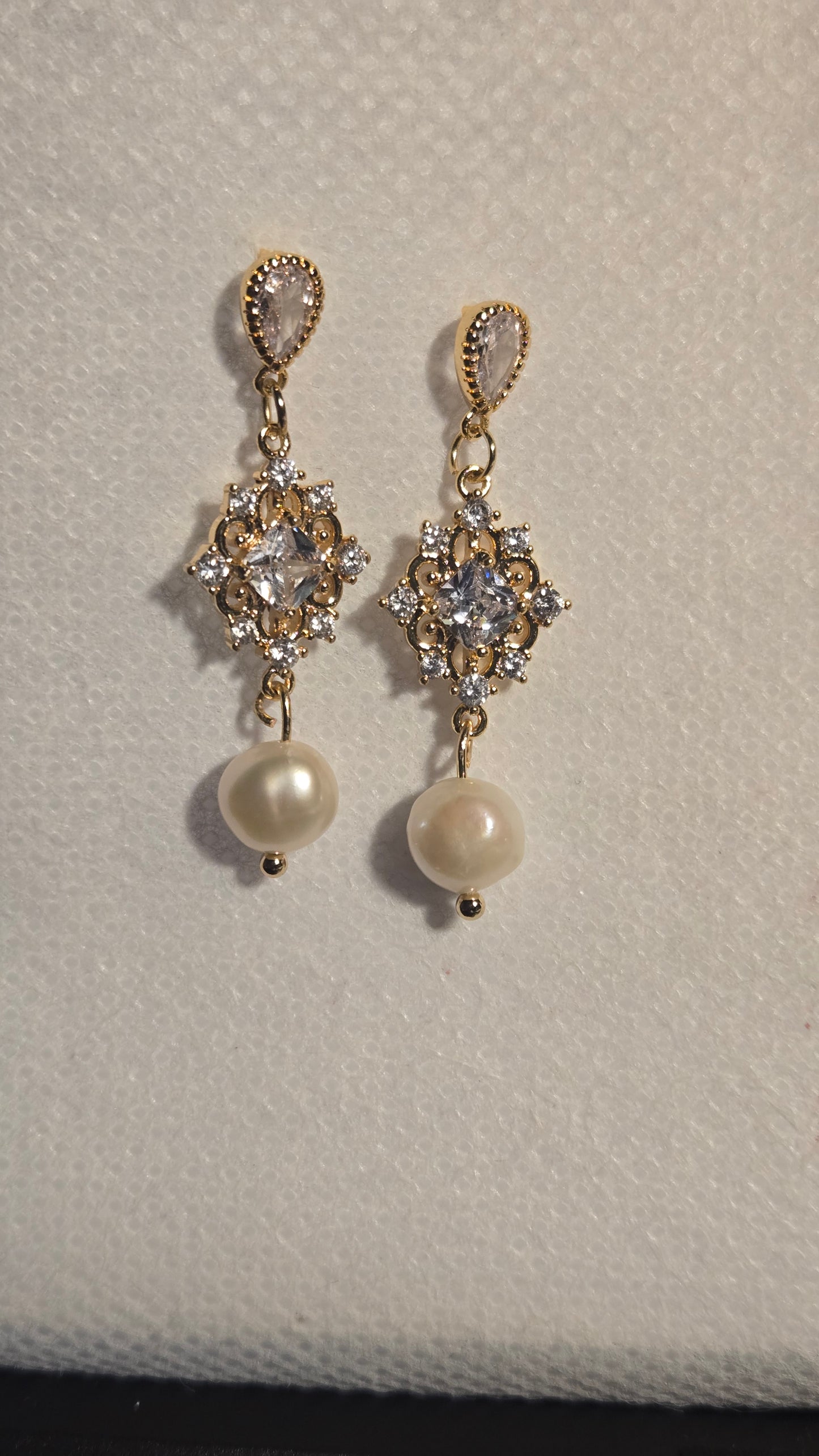 Pearl Radiance Drop Earrings