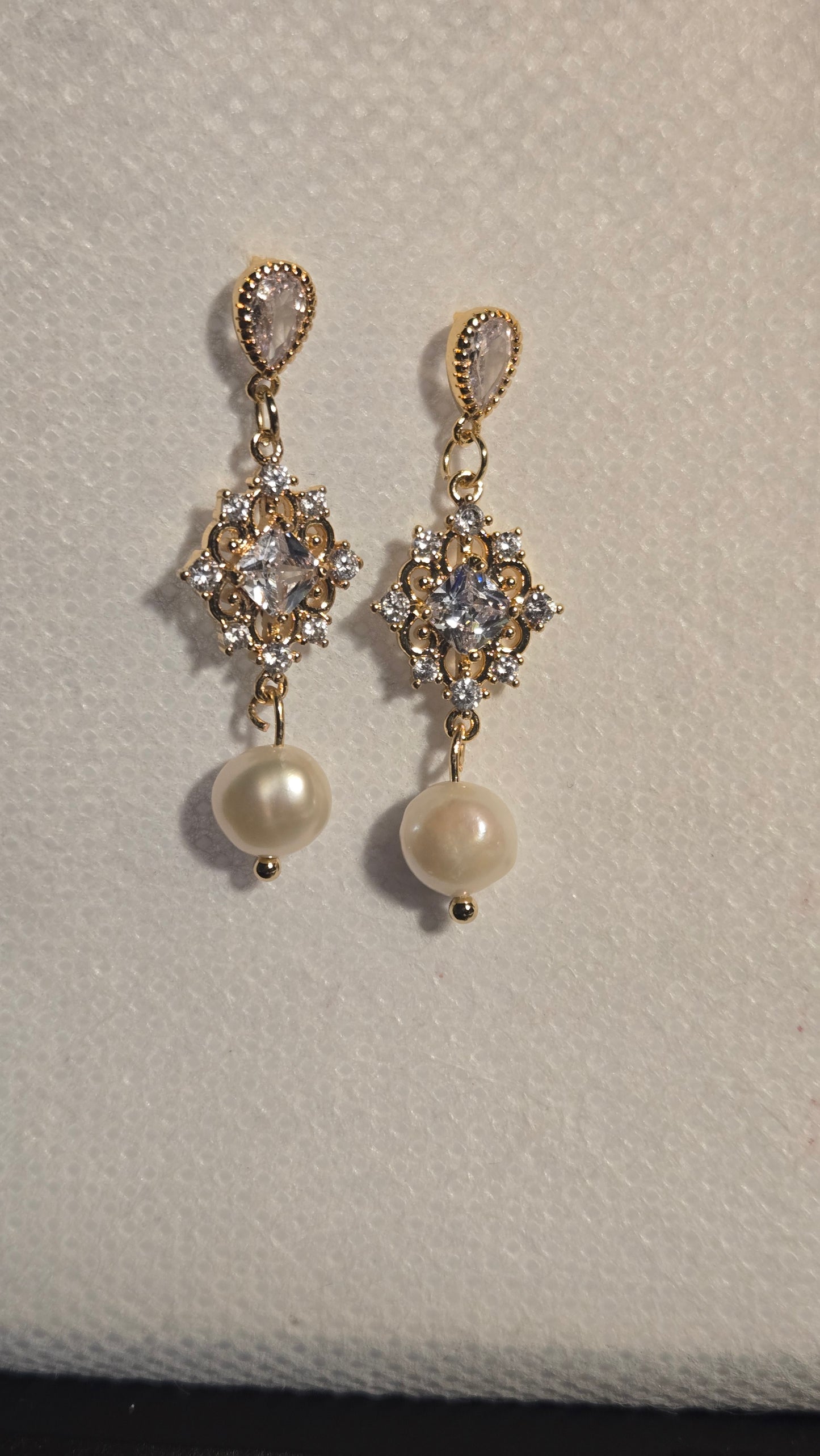 Pearl Radiance Drop Earrings