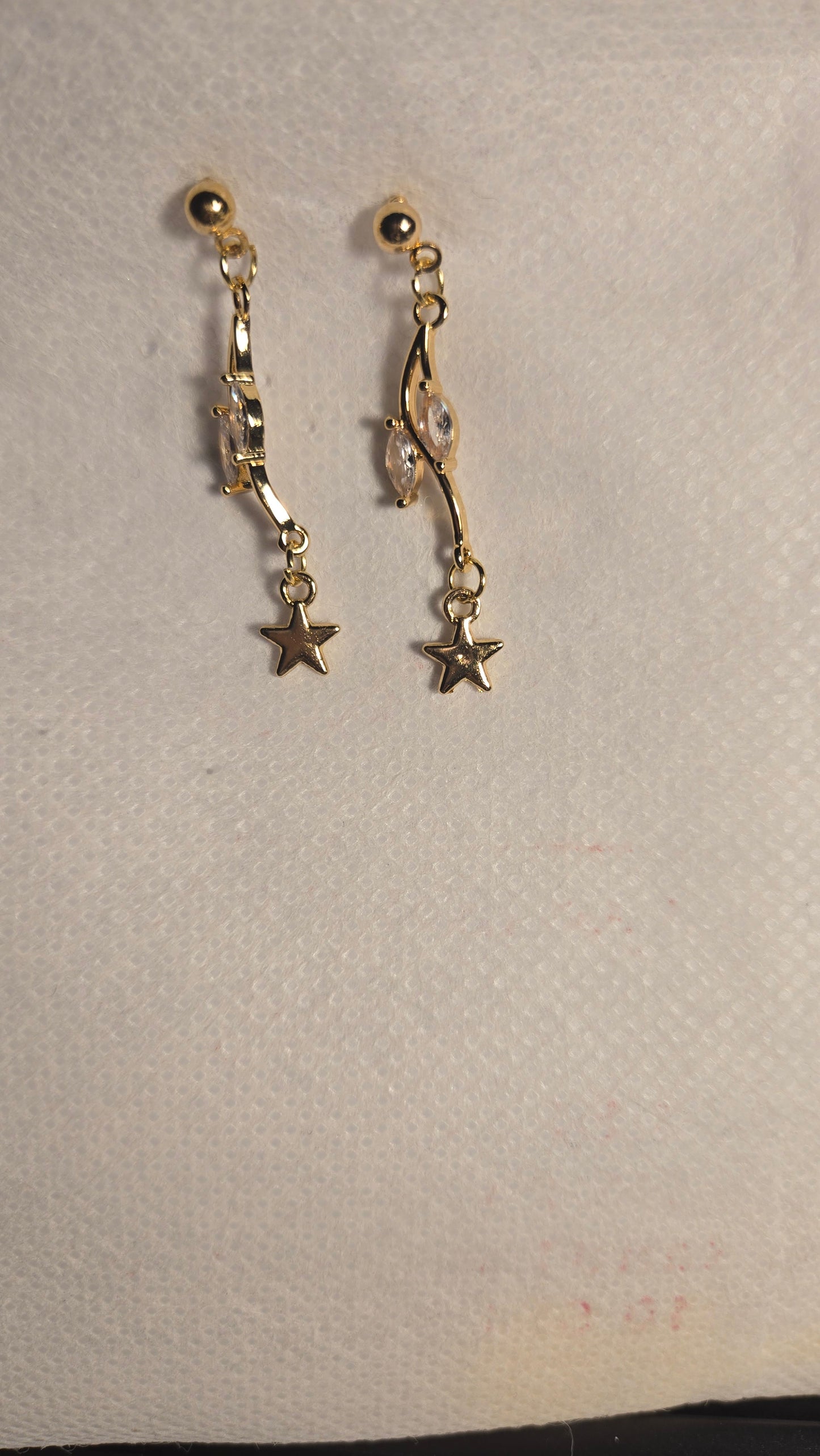 Golden Shooting Star Earrings