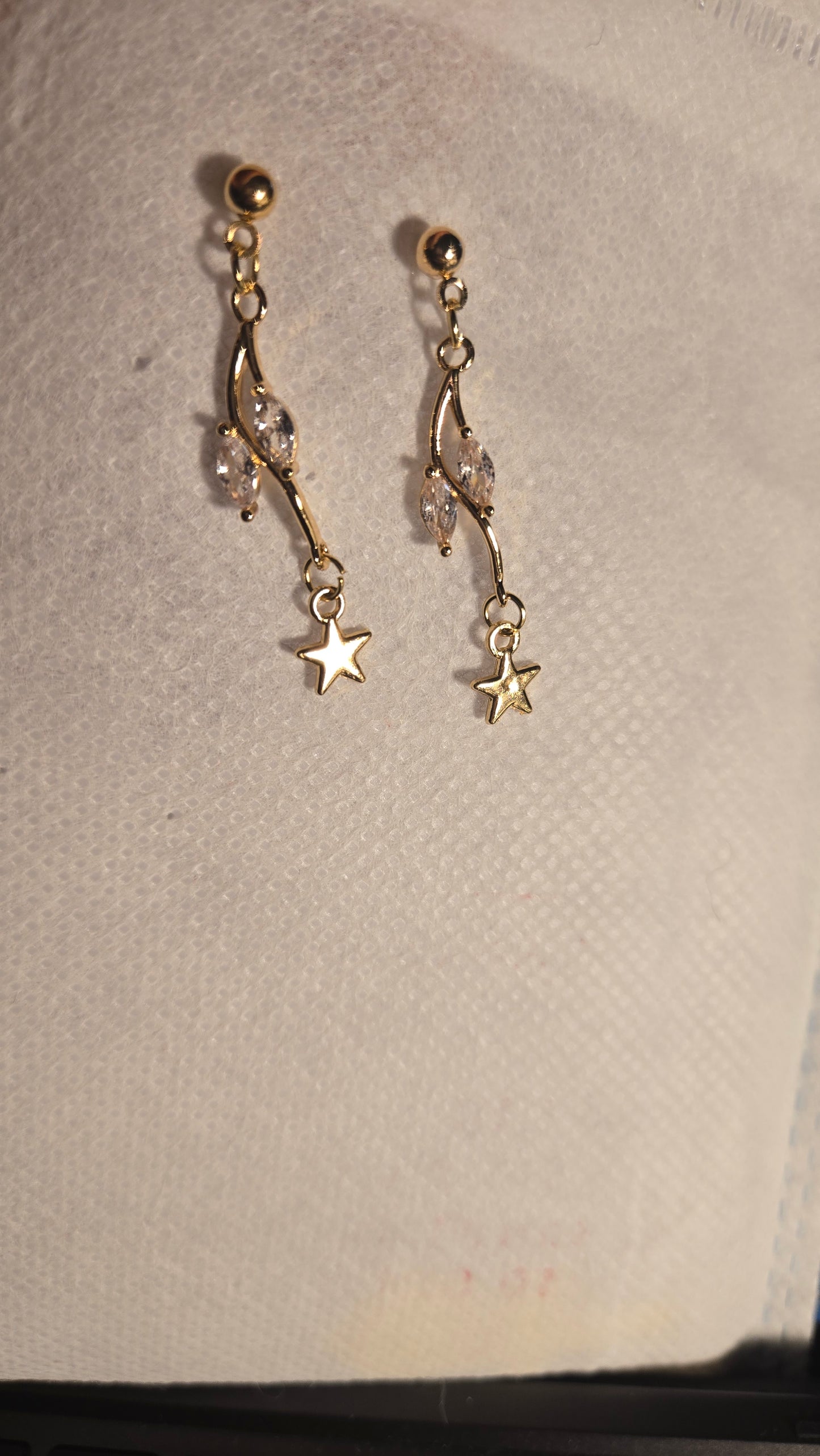 Golden Shooting Star Earrings